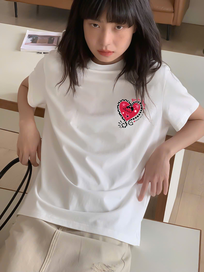 Áo thun nữ tết form vừa regular vải cotton 4c thoáng mát 1814 Miucho in basic_thumbnail_6