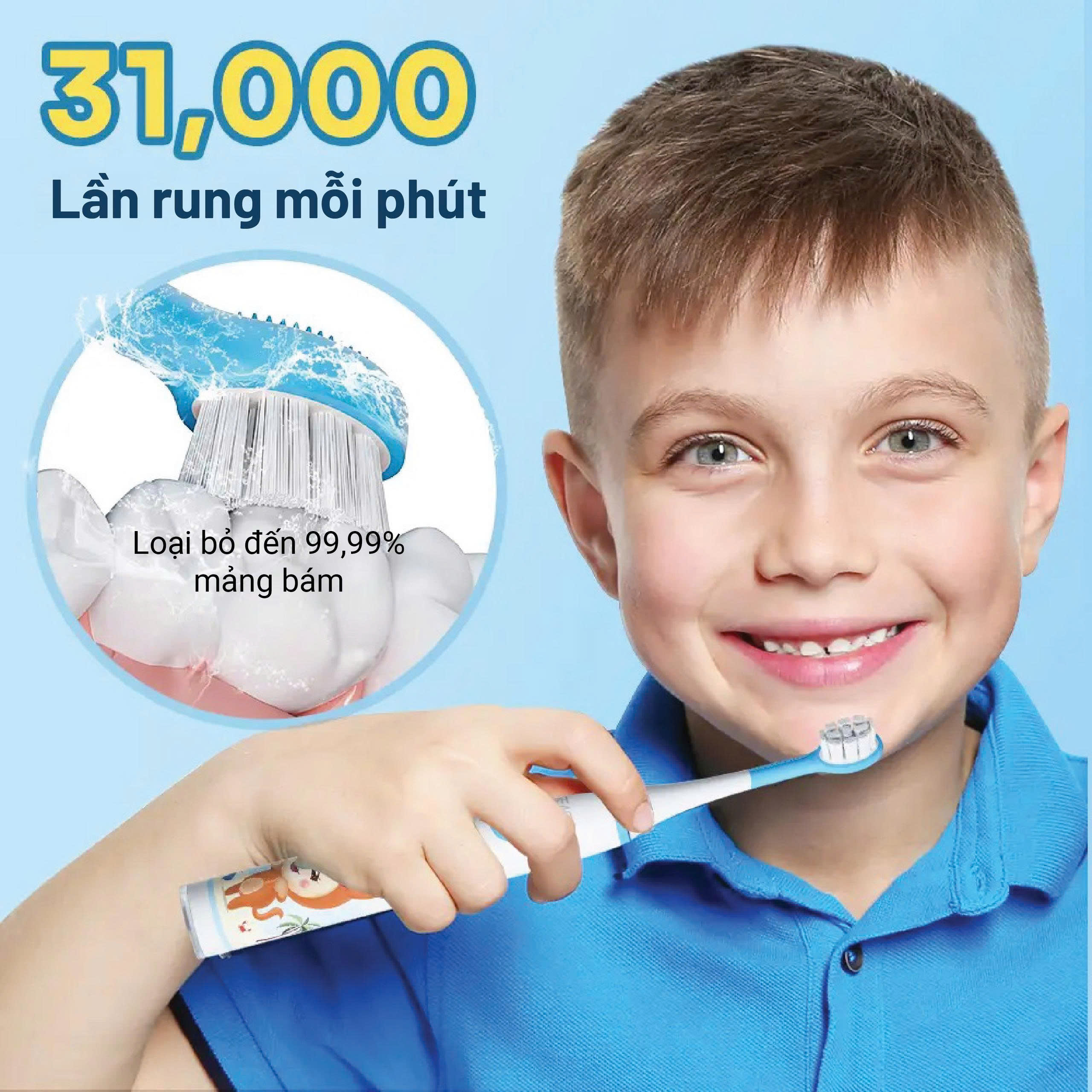 Bàn chải điện trẻ em Seago Xanh - SG-567-BLUE_thumbnail_3
