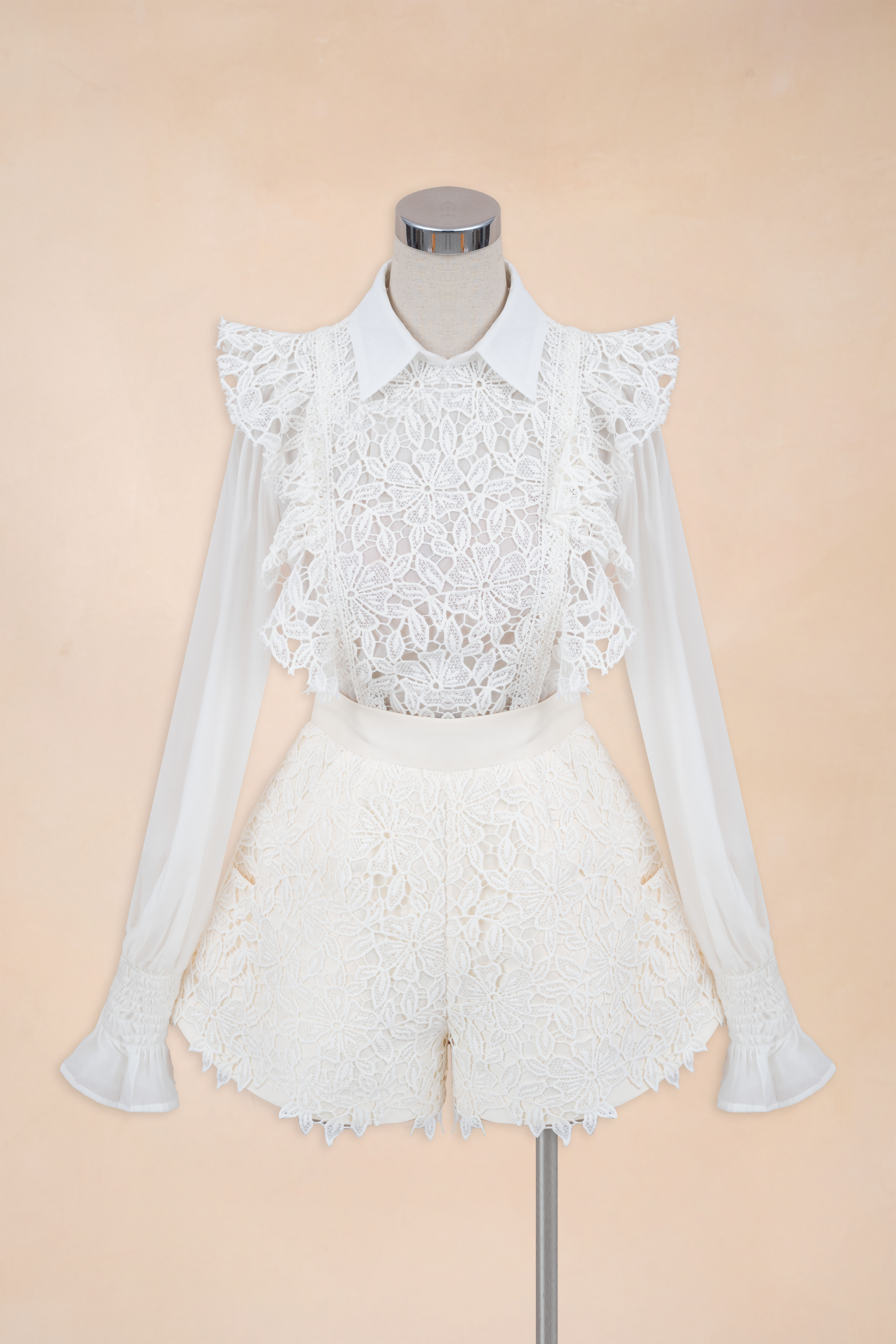 Áo Phối Ren Tay Tơ