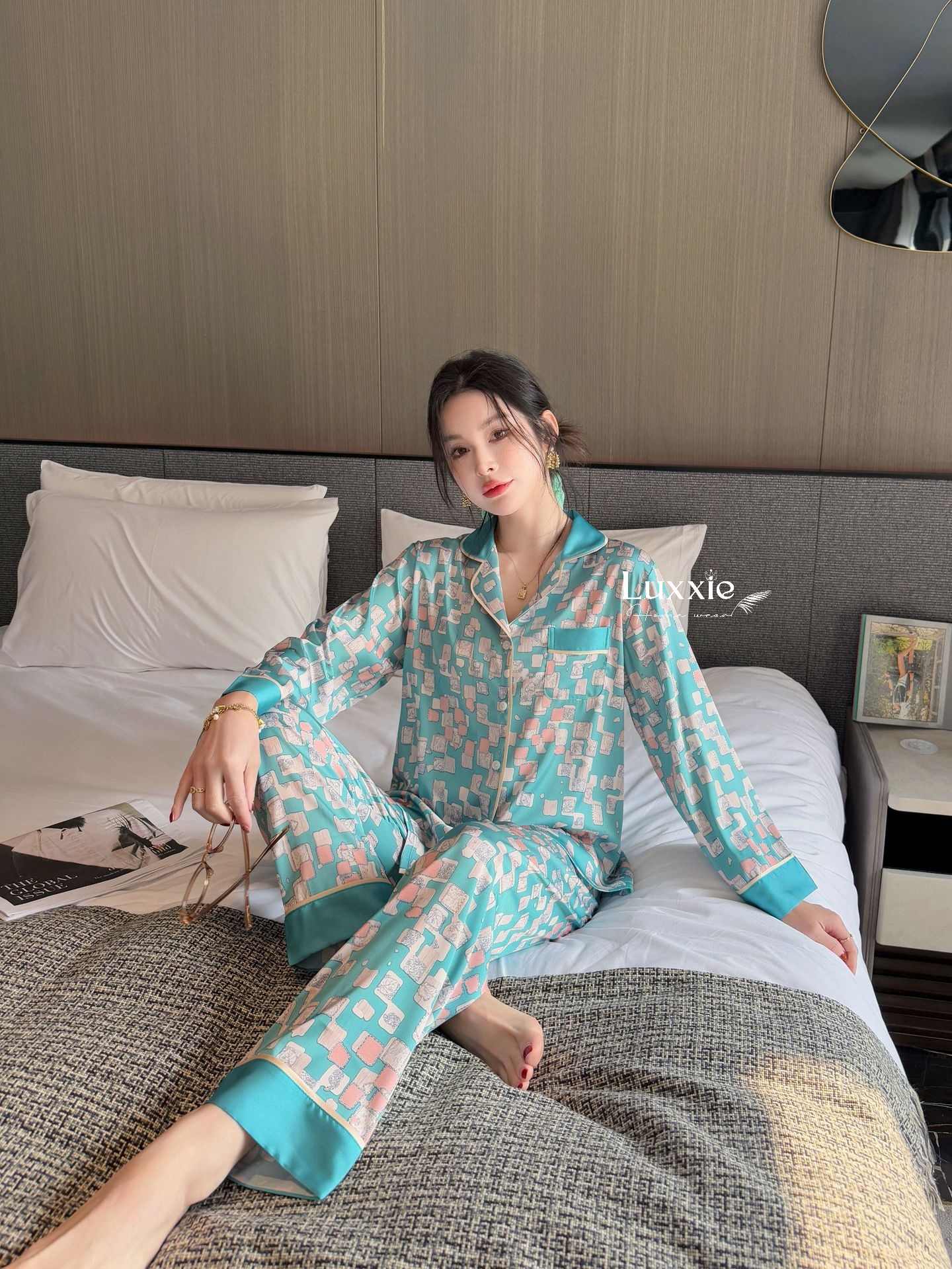 N127 Pijama lụa hình khối dài tay_thumbnail_4