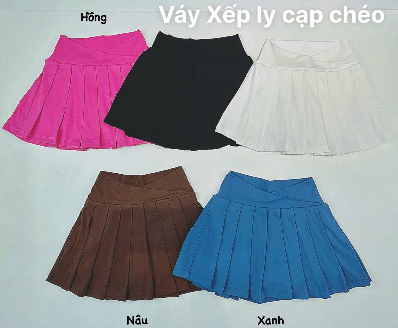 Váy Ngắn Thể Thao Dáng Tennis, Phối Cạp Chéo Cá Tính_thumbnail_2