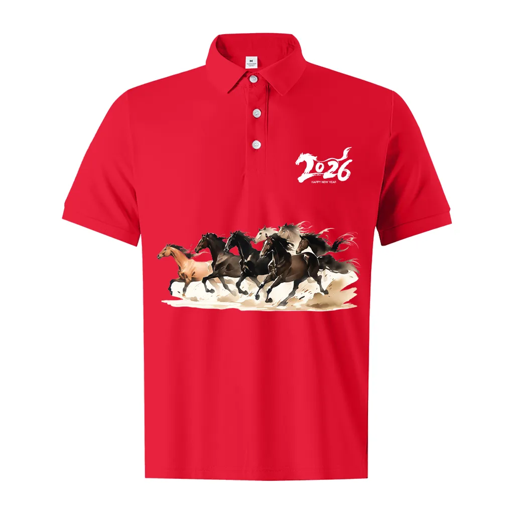 Áo polo Tết Bính Ngọ Miucho Iconic vải poly cá sấu thoáng mát cổ trụ form vừa in mix 2992_thumbnail_11