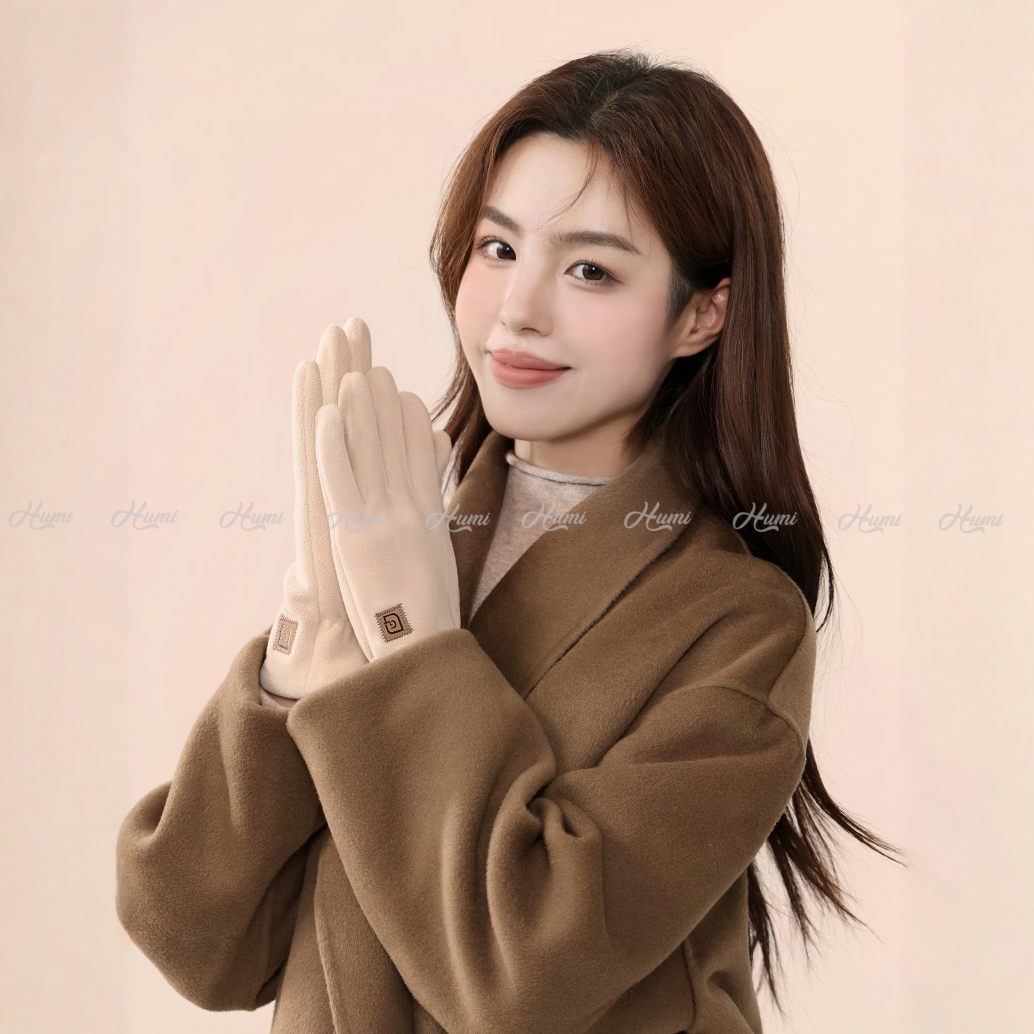 GĂNG TAY NỈ NỮ (BTN17-26 Kem)