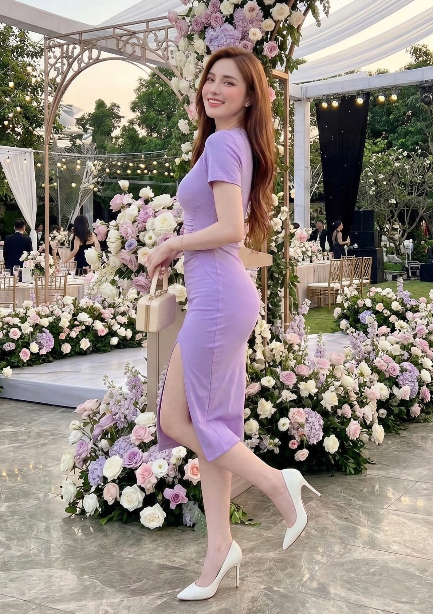 Đầm Boby cổ tim tay con nhún eo tôn dáng_thumbnail_6