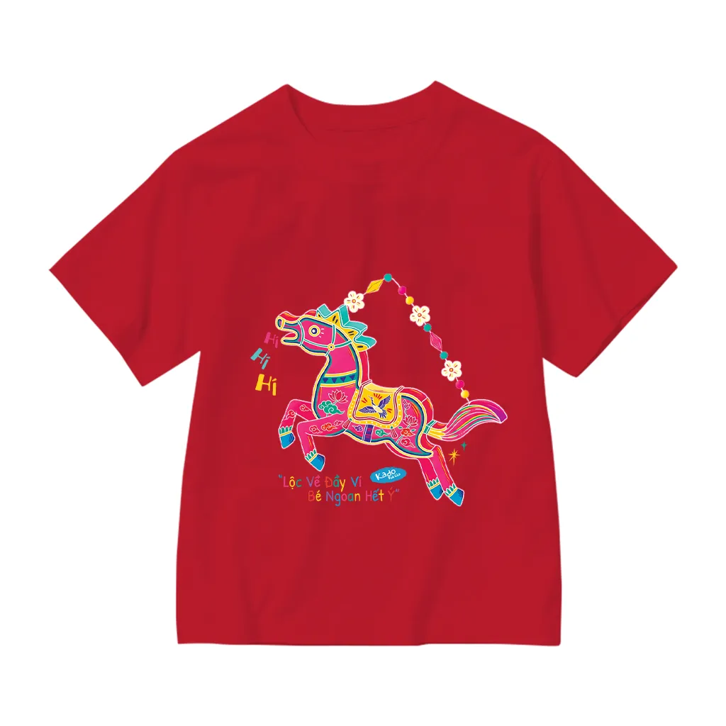 Áo thun cho bé gái Kado vải cotton thoáng mát mềm mại thoải mái Tuổi Ngọ in mix 2859_thumbnail_14