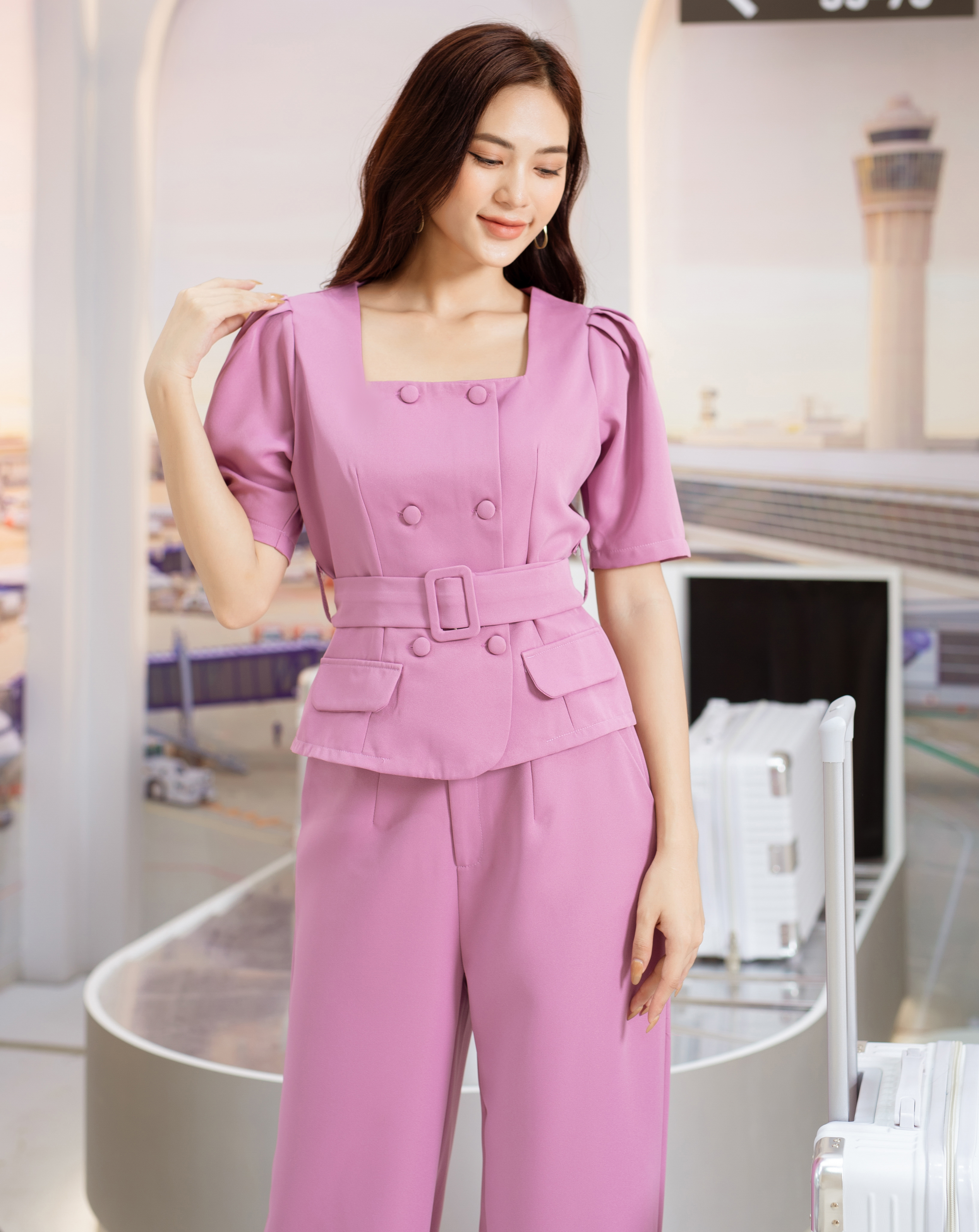 Set bộ quần dài áo cổ U_thumbnail_5