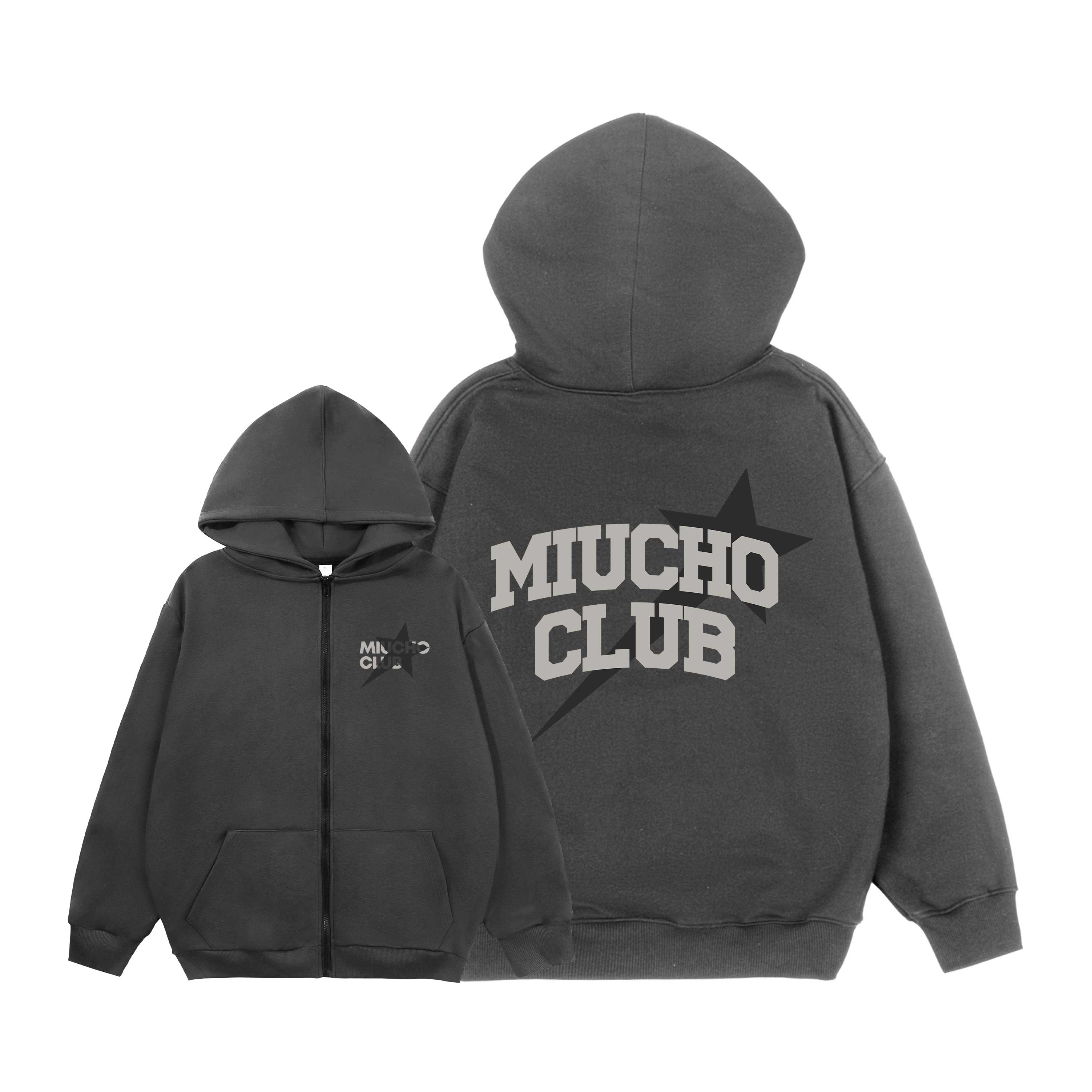 Áo hoodie zip local brand form rộng vải ni dày dặn HZD1633 Miucho Club in mix_thumbnail_10