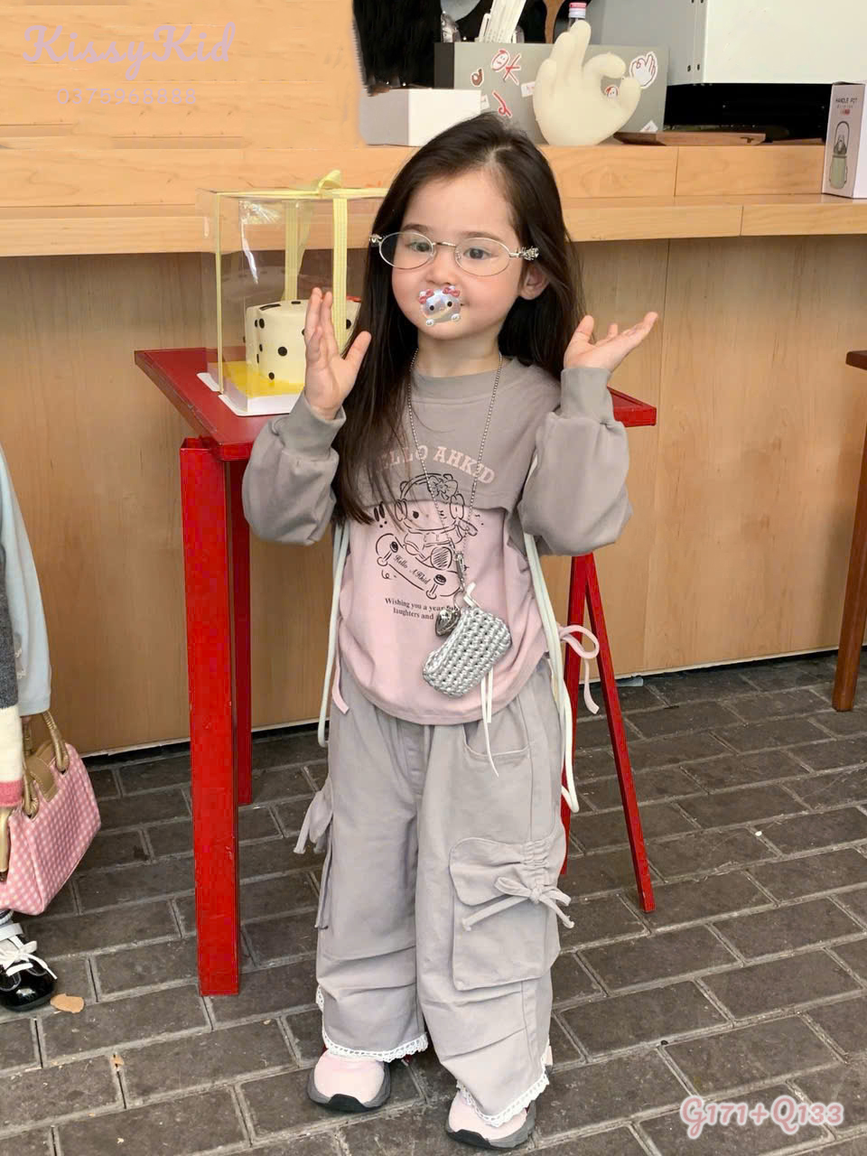 (Q133) Quần kaki túi hộp nâu sữa AHA_thumbnail_0