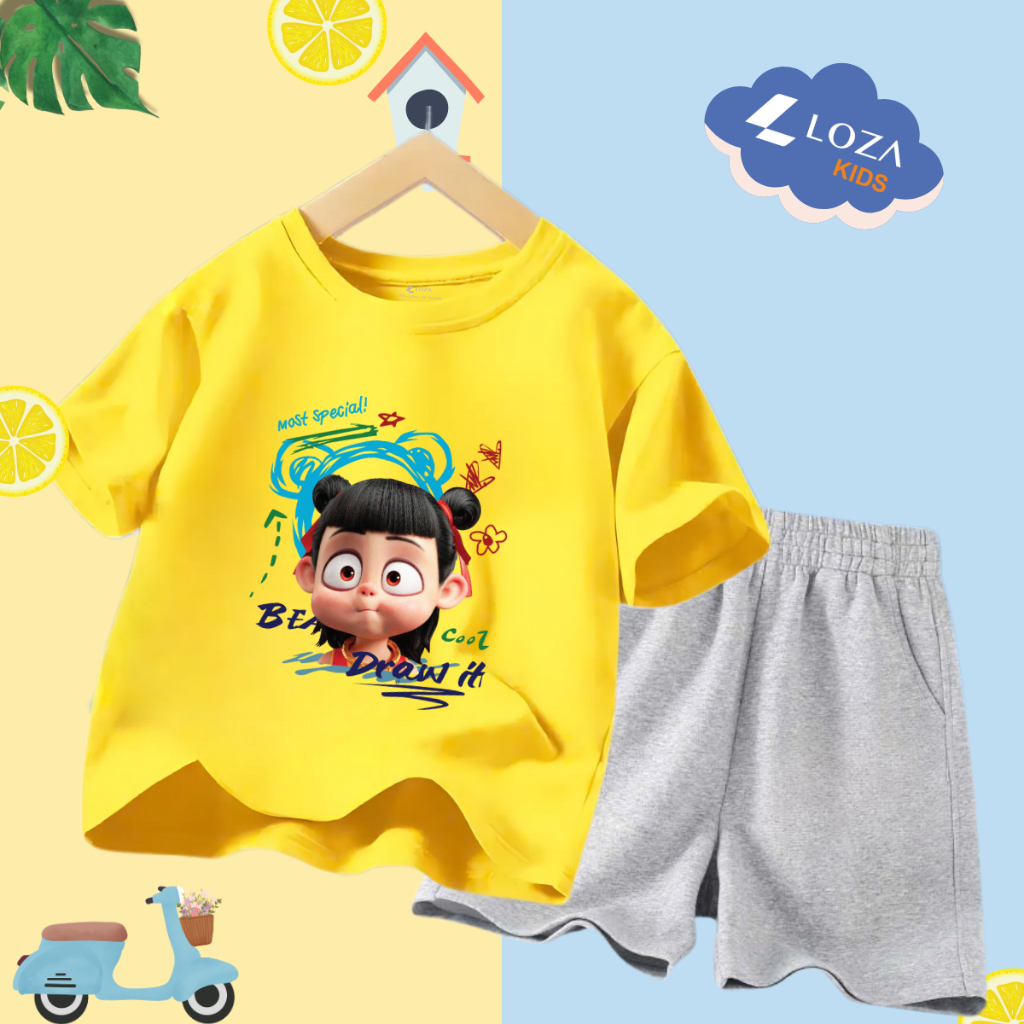 Bộ đồ bé trai in hình 'Natra Most Special'-  Loza Kids SB244_thumbnail_3