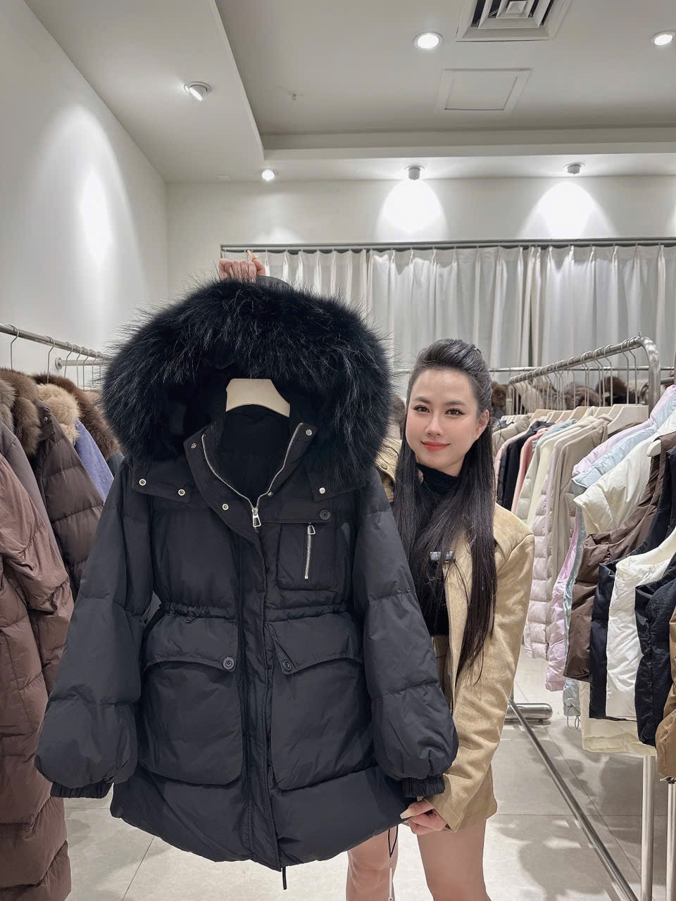 Áo khoác phao cổ lông - A38_thumbnail_3