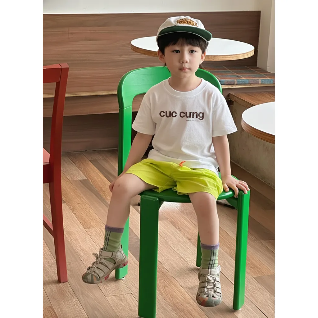 Áo thun kid basic form rộng Kado vải cotton thoáng mát thoải mái cả ngày in typography 2898_thumbnail_4