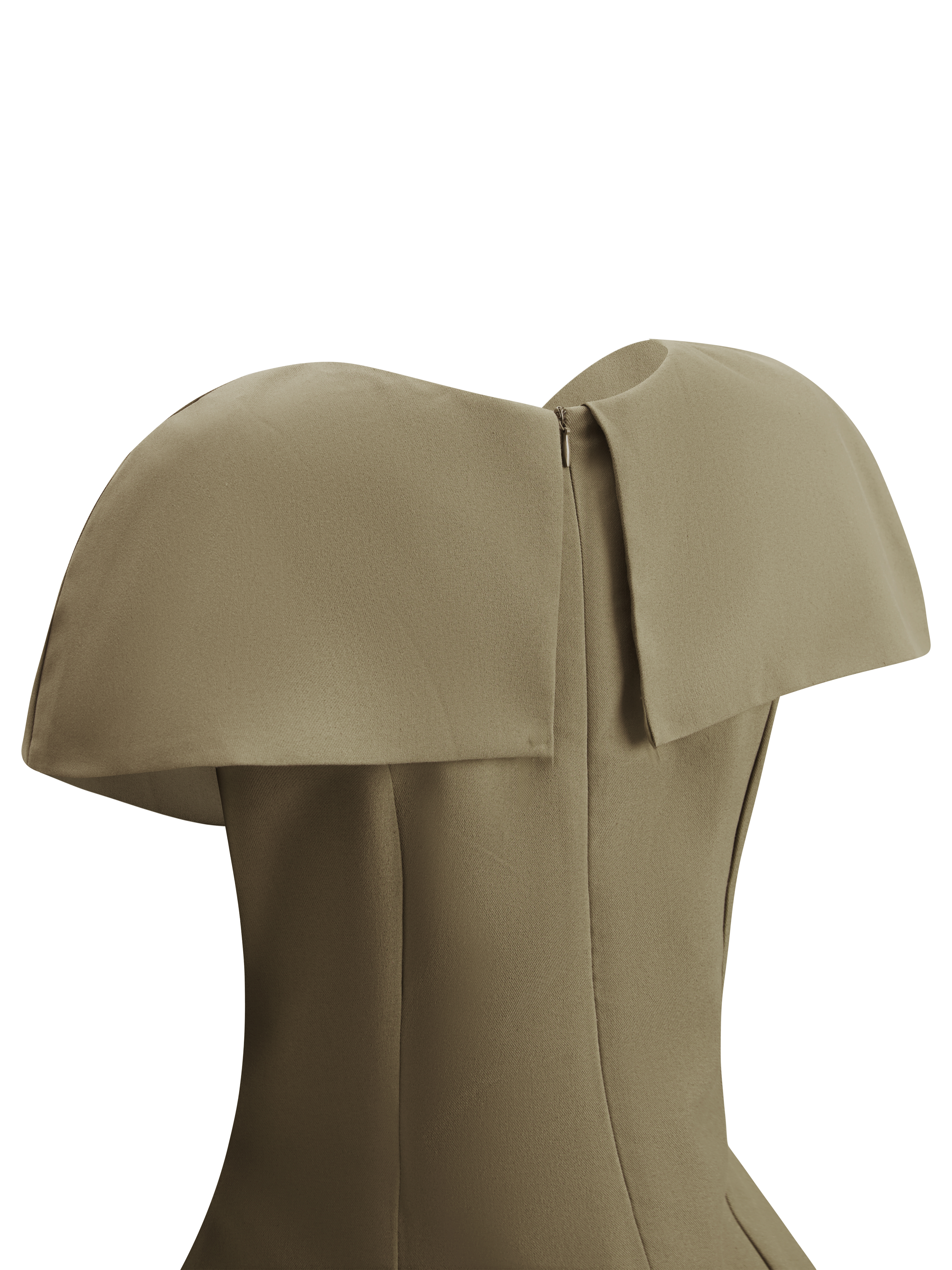 BIGSIZE - Đầm dáng A xếp ly vai tay V- DA192_thumbnail_2