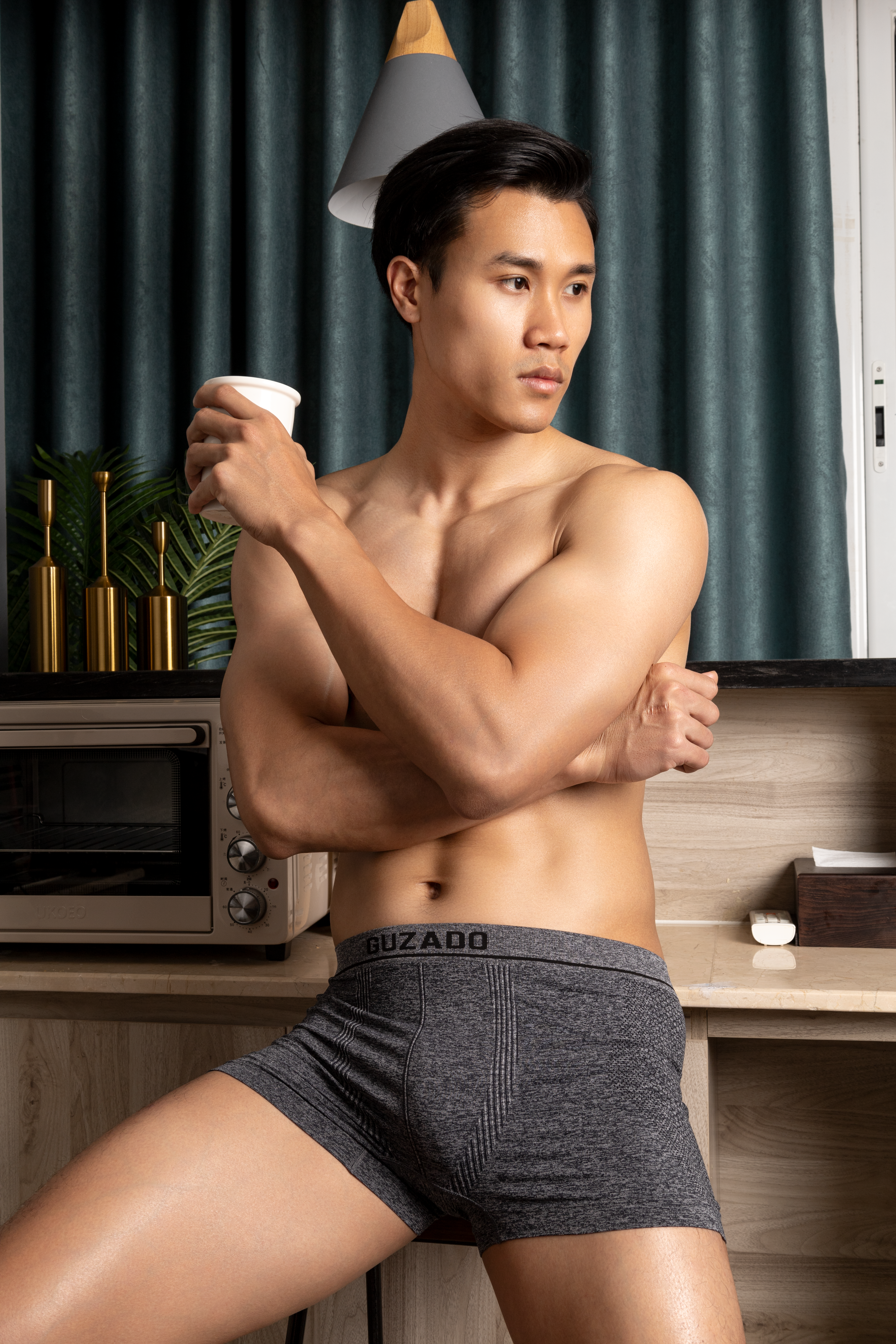 Quần lót Boxer bambo không đường may cao cấp GBX05