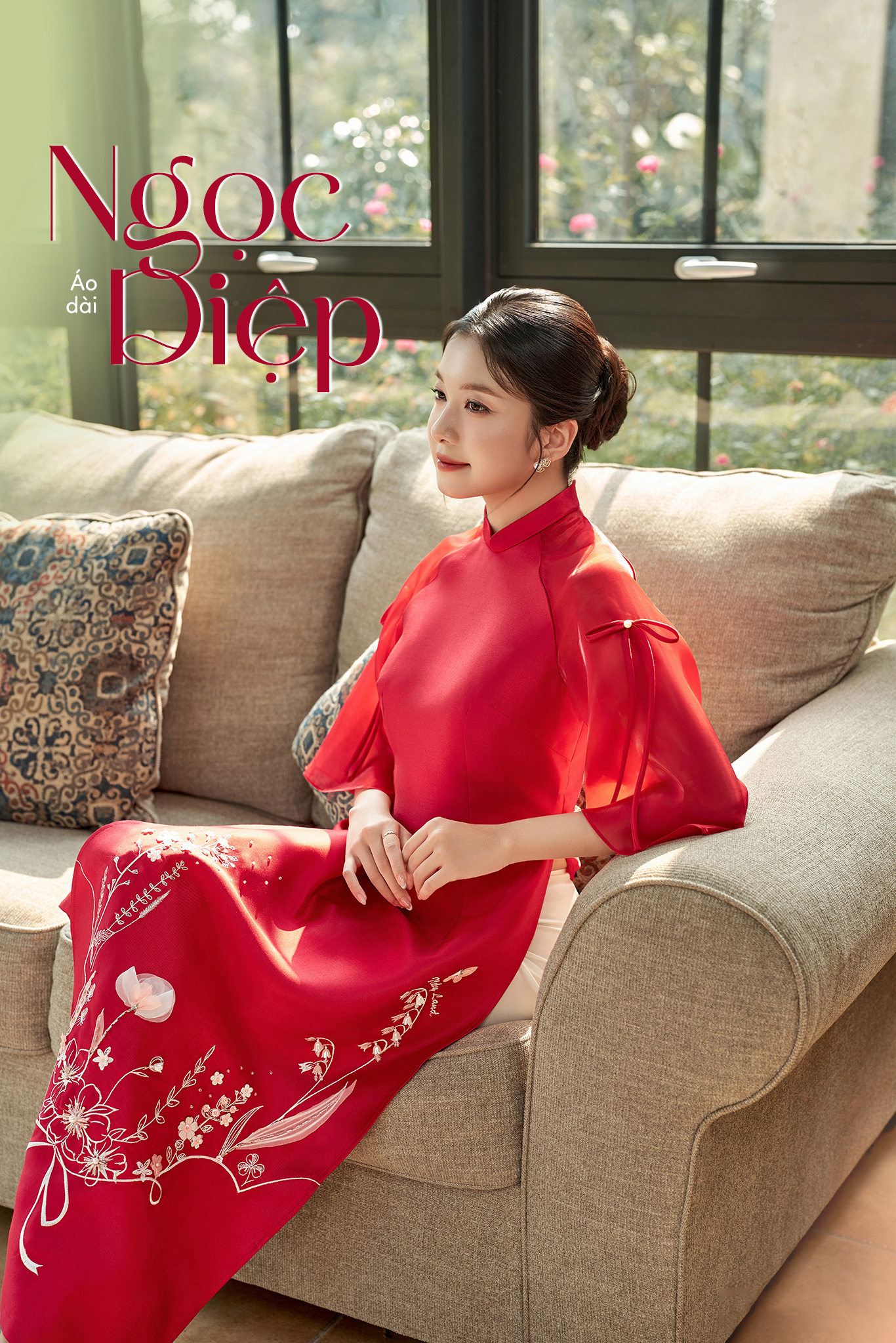 Áo dài mẹ Ngọc Diệp