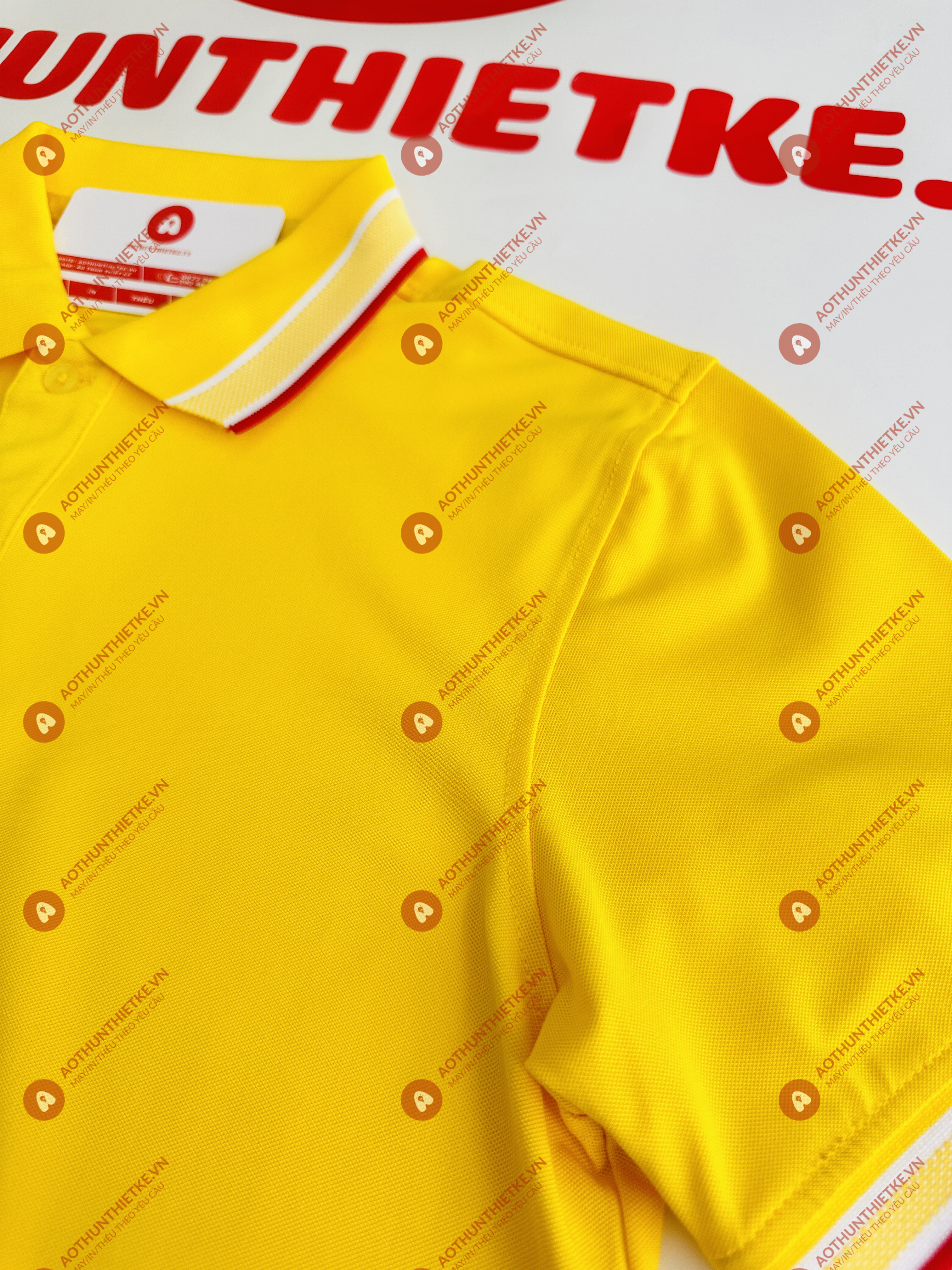 Áo Đồng Phục Polo Caro Vàng Nghệ_thumbnail_1