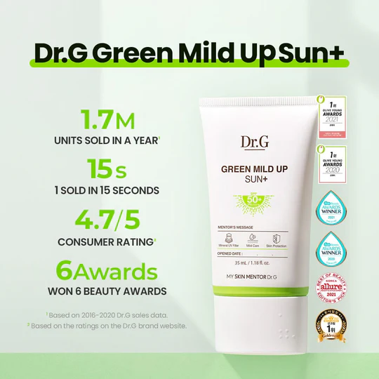 Dr. G Grren Mild Up Sun+ SPF50+ PA++++ 50ml_thumbnail_2
