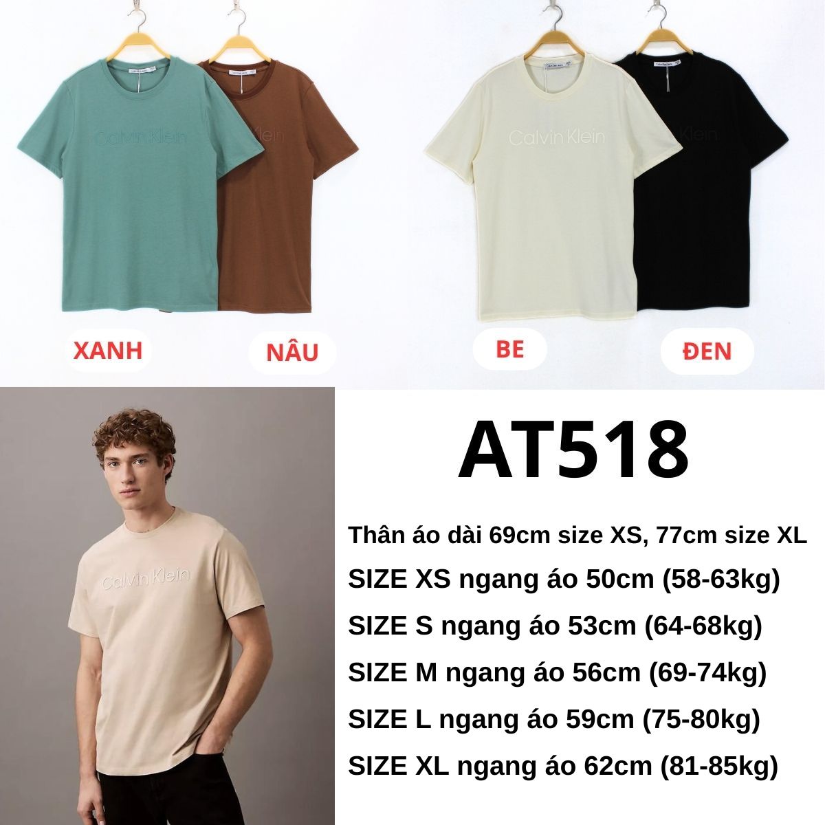 AT518- Áo thun Nam