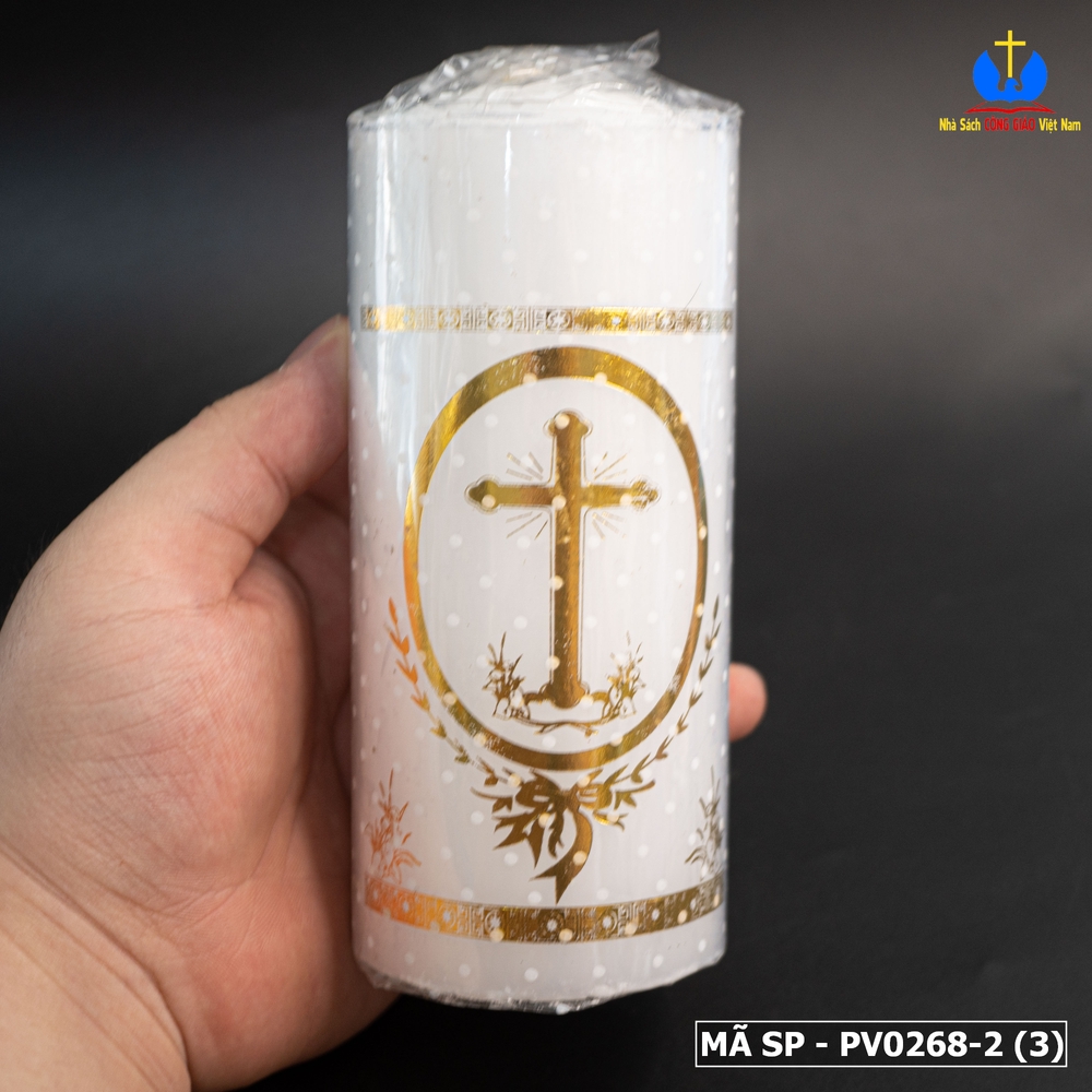 Nến trụ thánh giá vàng 20cm_thumbnail_1