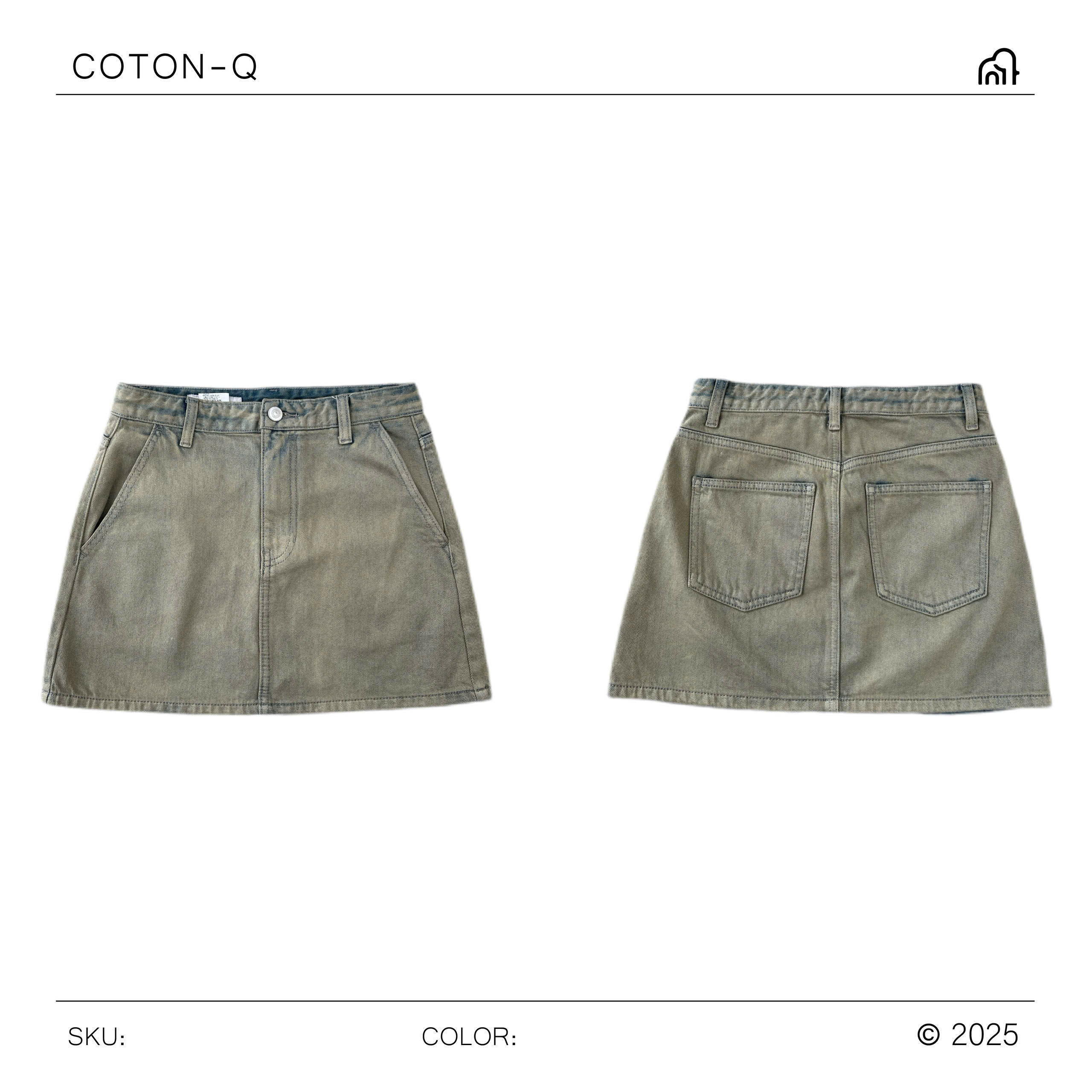 HS85 Chân váy ngắn bụi