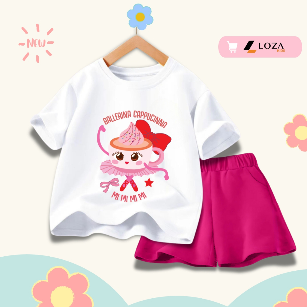 Bộ đồ bé gái in hình 'Ballerina Cappucinna' - Loza Kids SB412_thumbnail_2