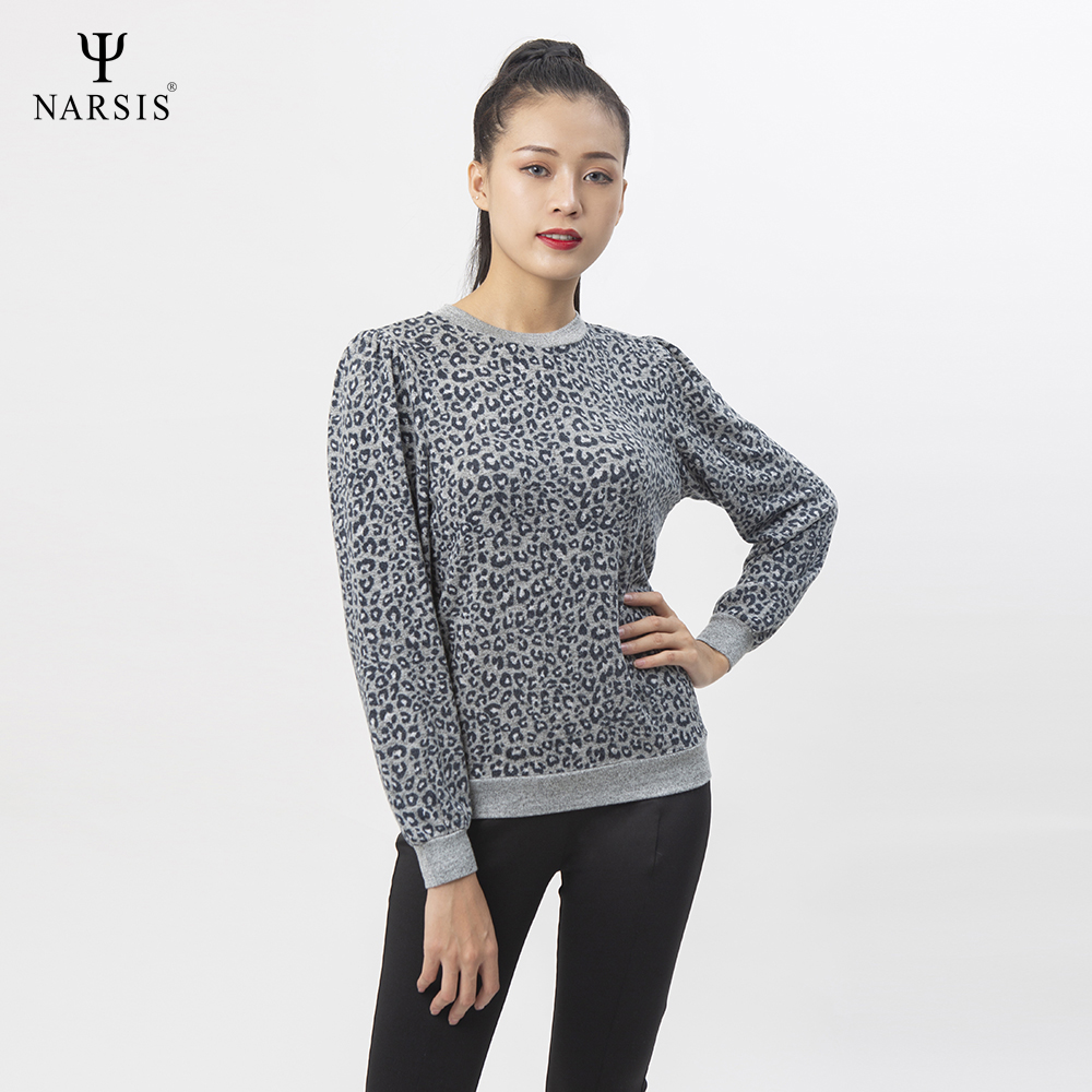 ÁO THU ĐÔNG NỮ L0024 NARSIS VẢI LEN COTTON ẤM ÁP, THOÁNG MÁT, GIỮ ẤM TỐT, MỀM MẠI_thumbnail_1