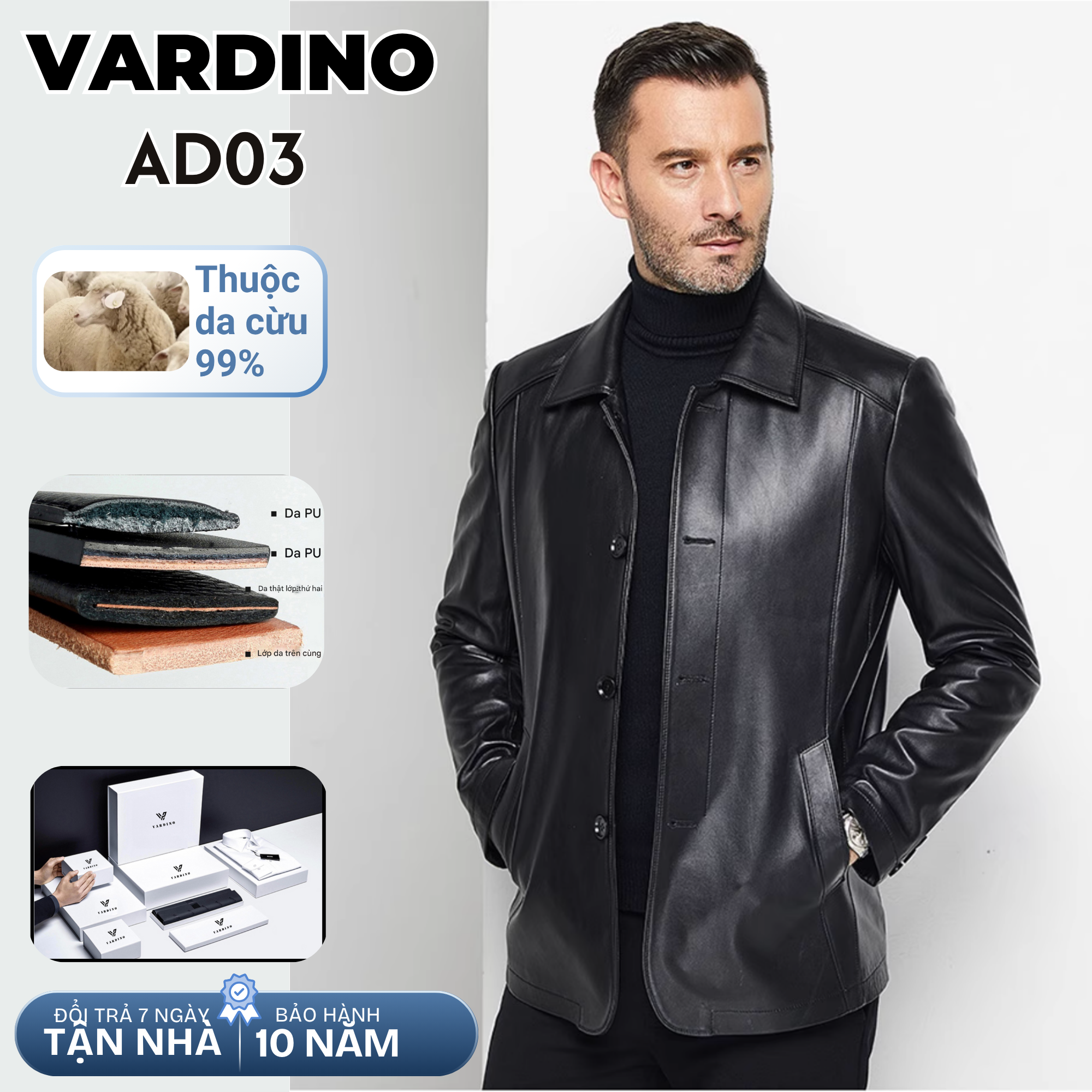 Áo khoác nam Vardino AD03