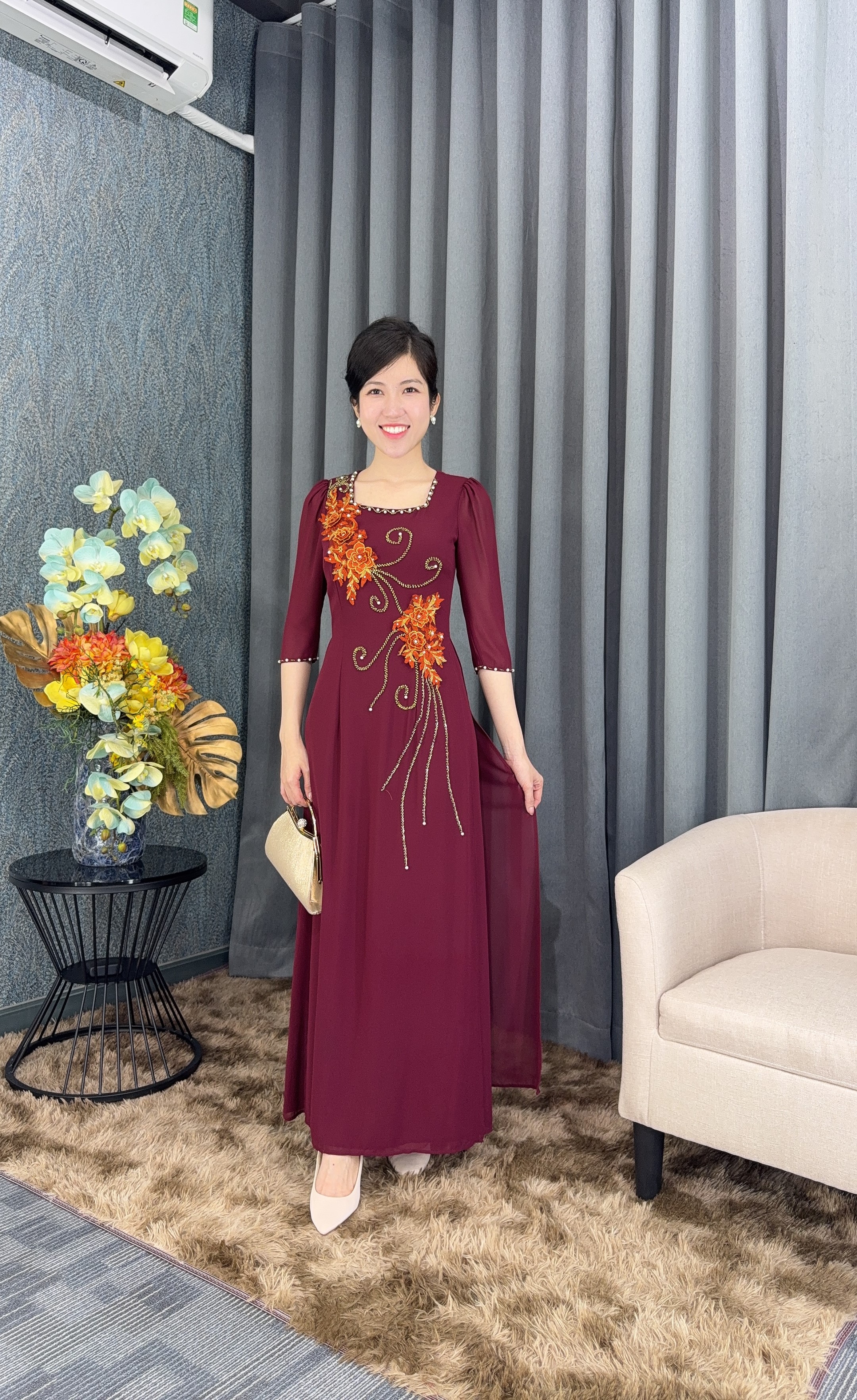 Đầm giả áo dài - Y1771 - Thương hiệu Zonbig_thumbnail_12