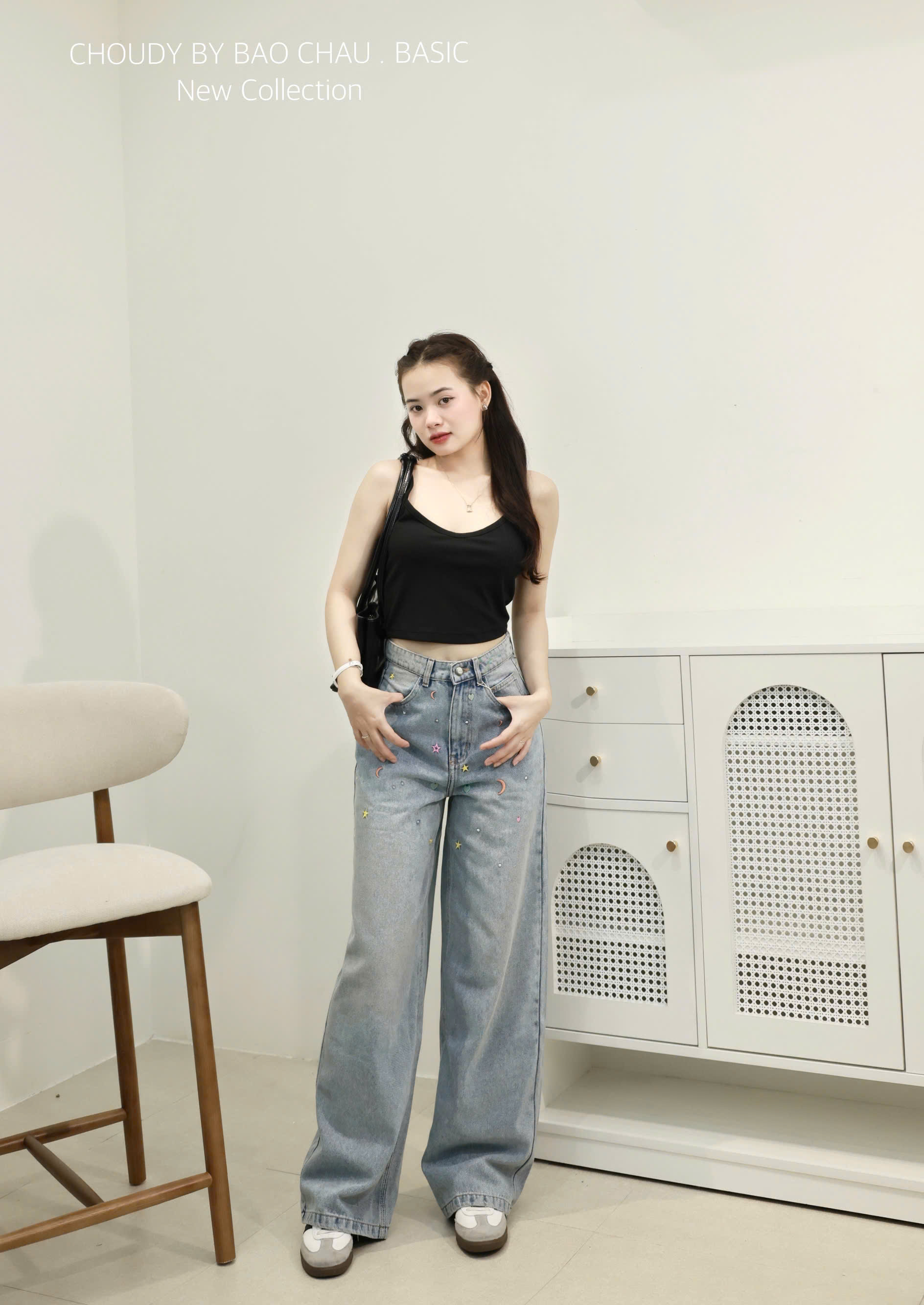 Q290 QUẦN JEAN SUÔNG