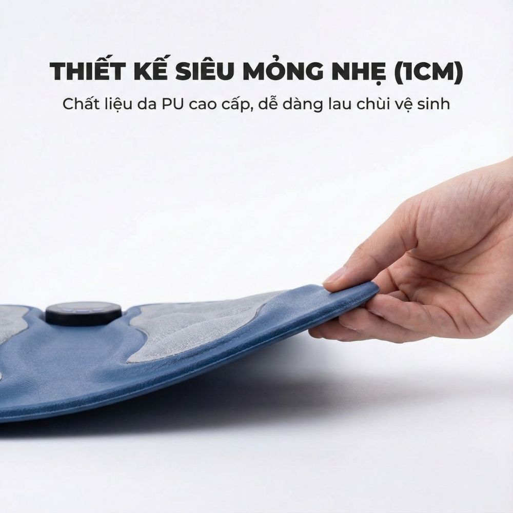 Thảm Massage Chân Xung Điện Kachi MK424 Pin Sạc - Giảm Đau Mỏi, Cải Thiện Tuần Hoàn Máu_thumbnail_5