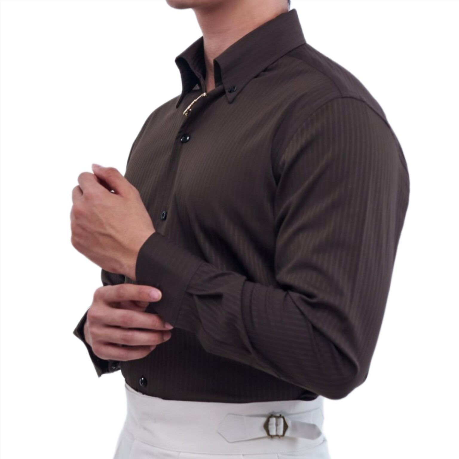 Sơ Mi Button Down Sọc Tiger Pin_thumbnail_7