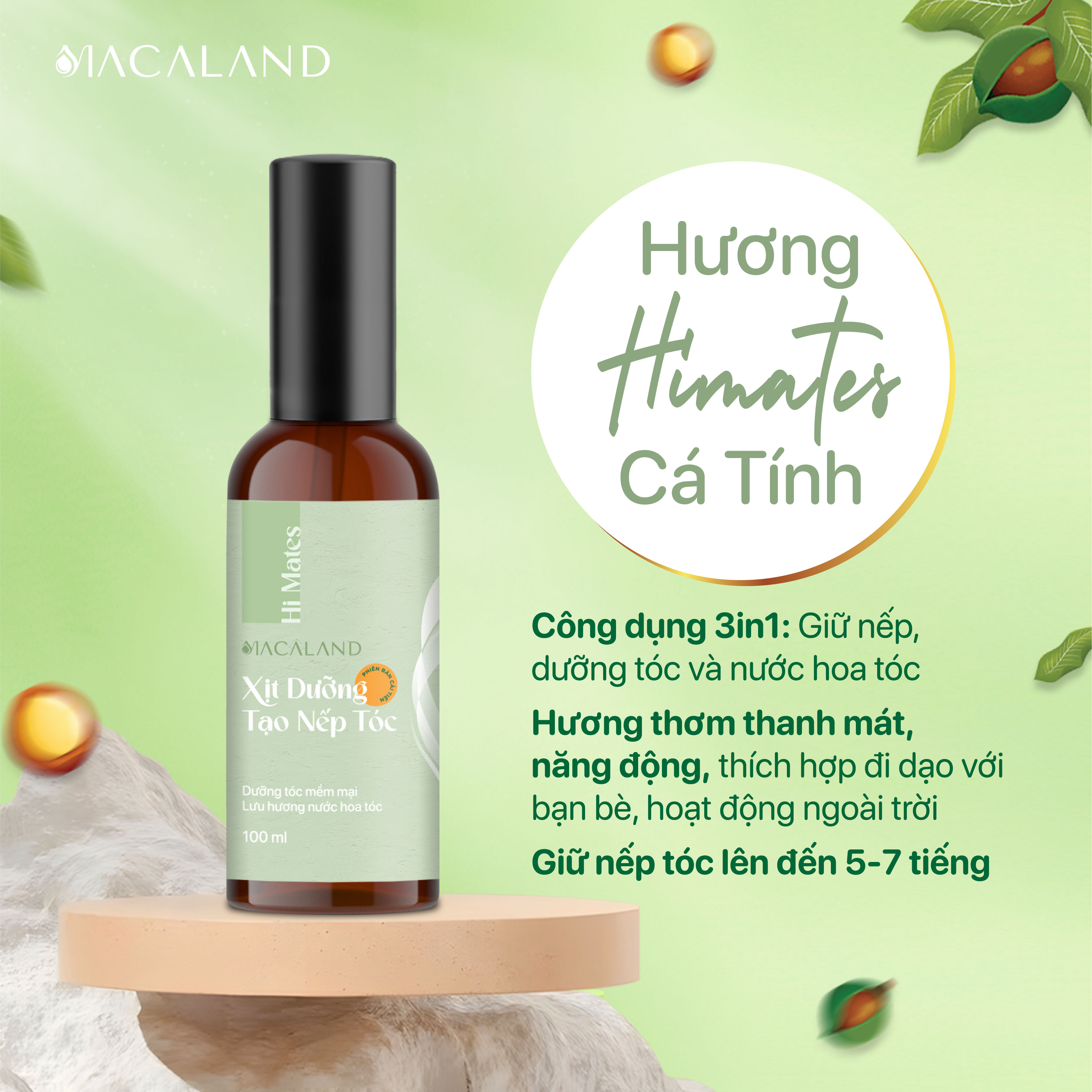 Xịt giữ nếp tạo kiểu và dưỡng tóc 3in1 100ml MACALAND hương nước hoa_thumbnail_9