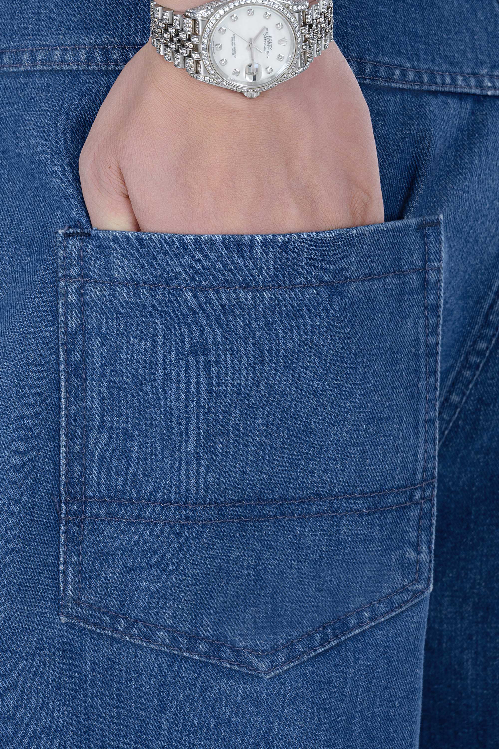 Quần Soọc Jeans 1 Li Nam Trung Niên ANCHI Chất Liệu Cafe Dáng Suông Túi Chéo Màu Xanh Nhạt_thumbnail_7