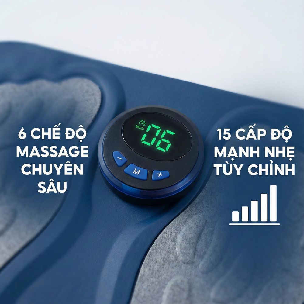 Thảm Massage Chân Xung Điện Kachi MK424 Pin Sạc - Giảm Đau Mỏi, Cải Thiện Tuần Hoàn Máu_thumbnail_3