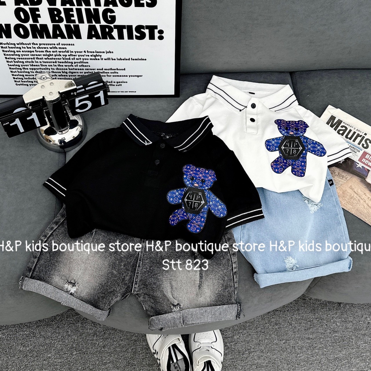 K61 BỘ POLO GẤU XANH TRƯỚC NGỰC- A116.555_thumbnail_1