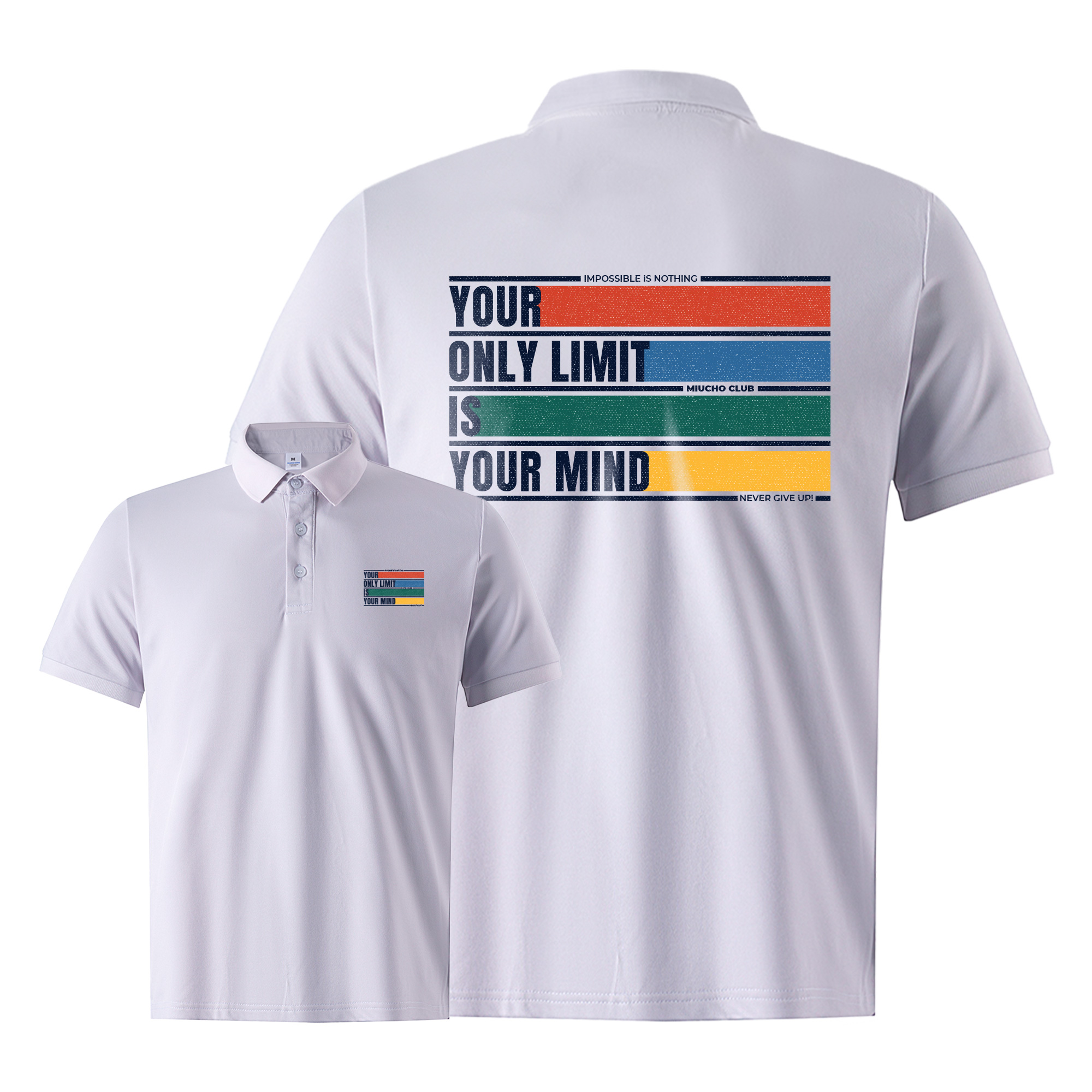 Áo polo nam cao cấp form vừa 2051 Miucho Iconic cổ trụ vải cá sấu polyester thoáng mát in mix_thumbnail_12