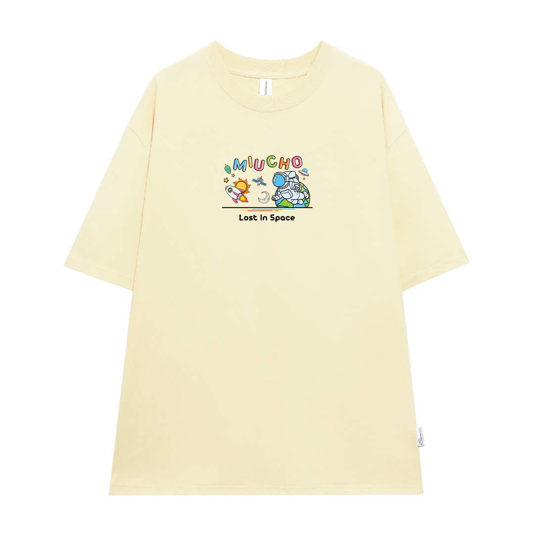 Áo thun nữ form rộng vải cotton 4 chiều thoáng mát ATD1680 Miucho in mix_thumbnail_0