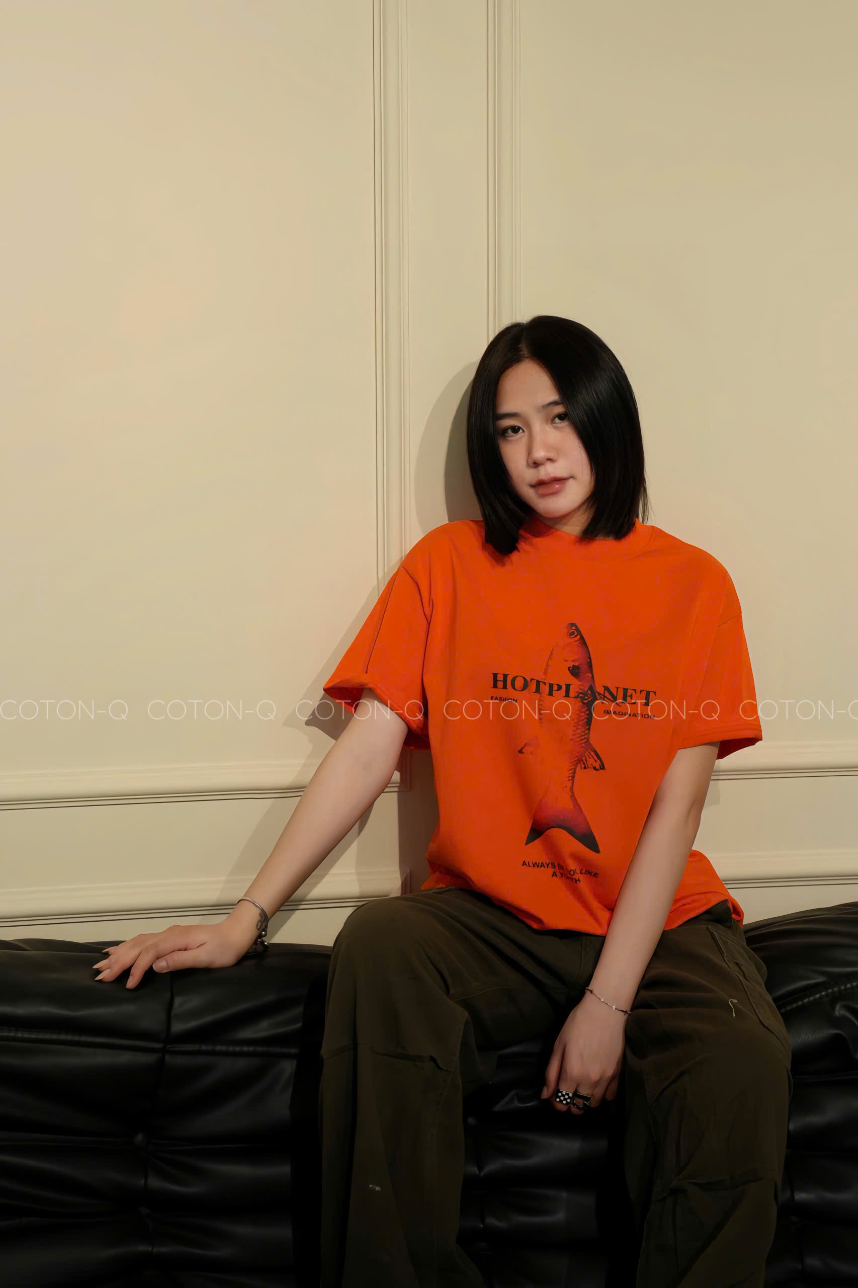 Áo thun tay ngắn Cotton Q cam in_thumbnail_3