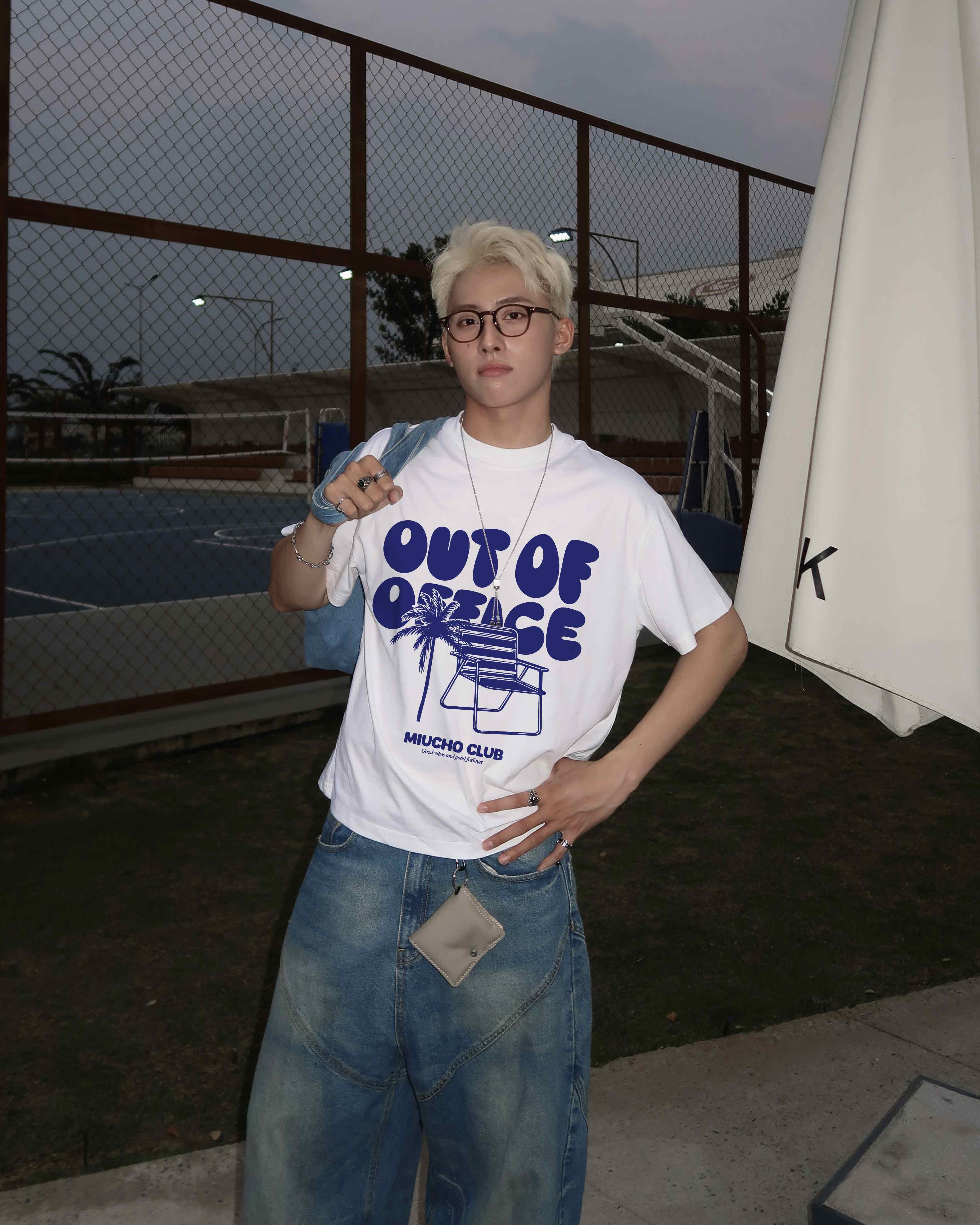 Áo phông local brand form boxy 2143 Miucho Club vải cotton 2c 250gsm cổ tròn in mix_thumbnail_2