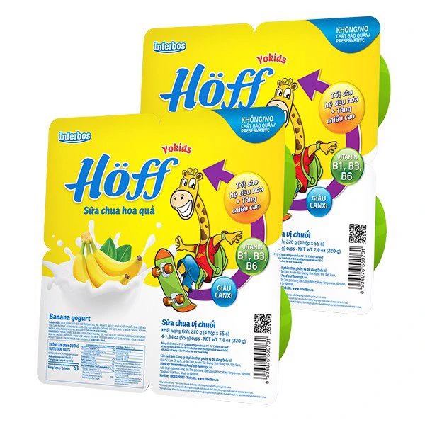 Hoff - Sữa chua TE vị Chuối 55gr