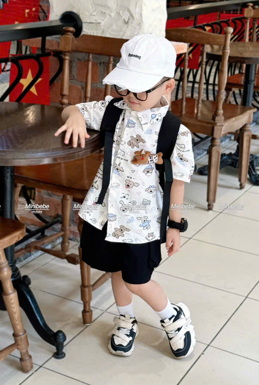 C63 BỘ SƠ MI CHÓ TẠO DÁNG FULL ÁO- A108.305