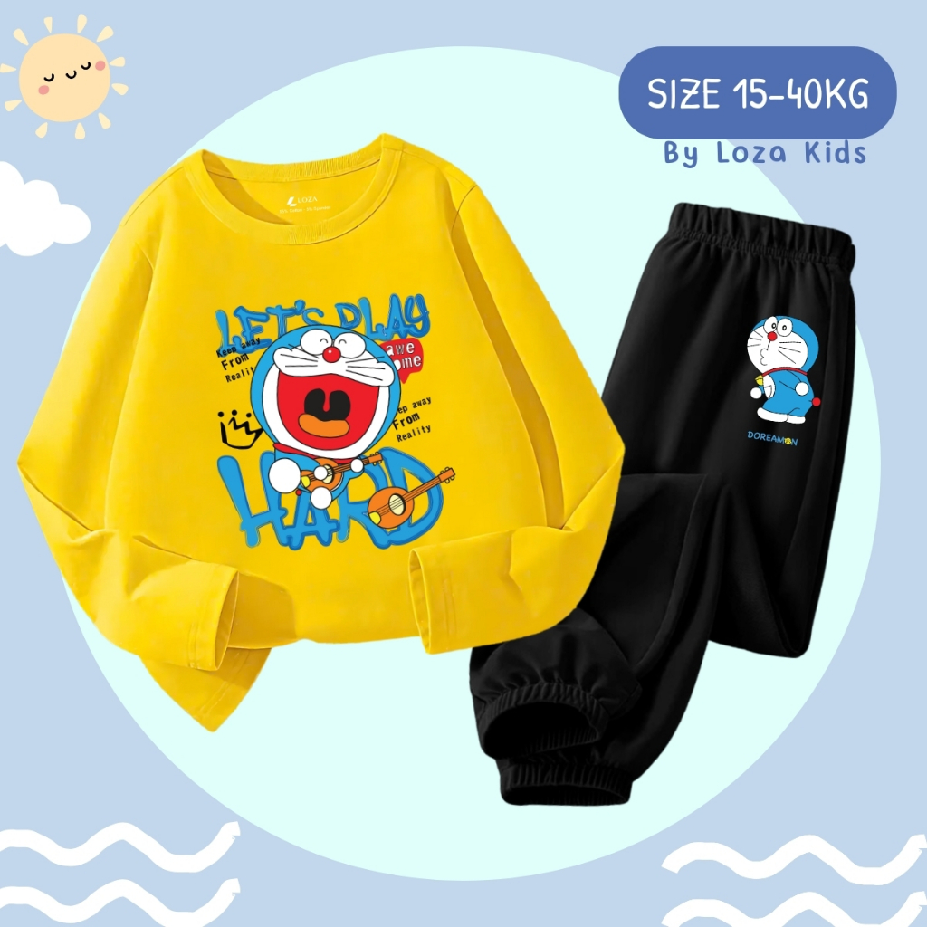 Bộ Thu - Đông bé trai in hình Doraemon - Loza Kids BW445_thumbnail_2
