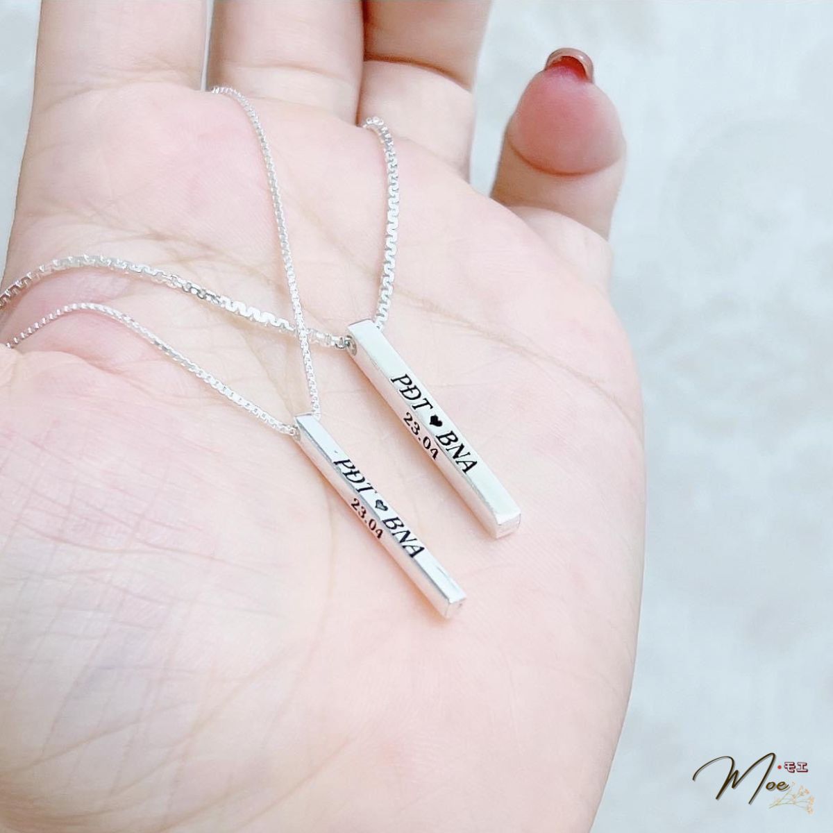 D204 - Dây chuyền đôi trụ bạc khắc tên theo yêu cầu_thumbnail_3