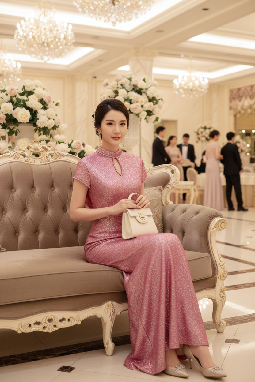 Đầm dự tiệc dạ hội kim sa phối ren lưng sang trọng_thumbnail_8