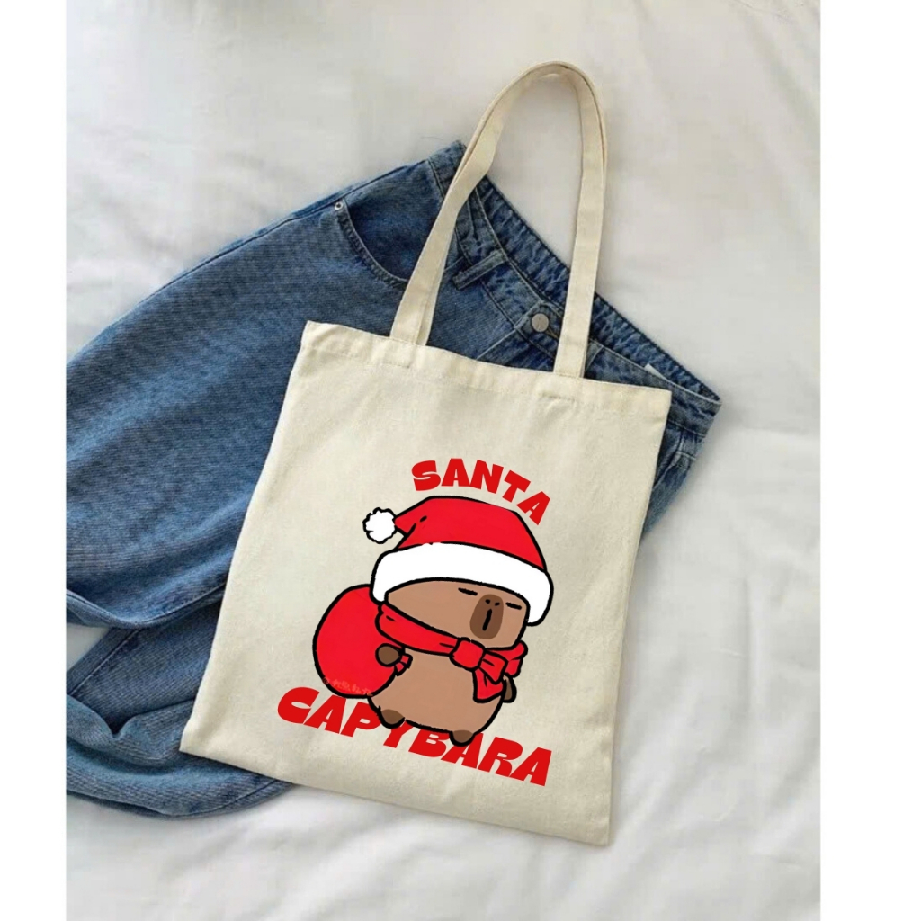 Túi Tote Capybara-Túi vải canvas có túi phụ và khoá kéo đựng vừa A4 và laptop (33x37cm) - TOTE02_thumbnail_26