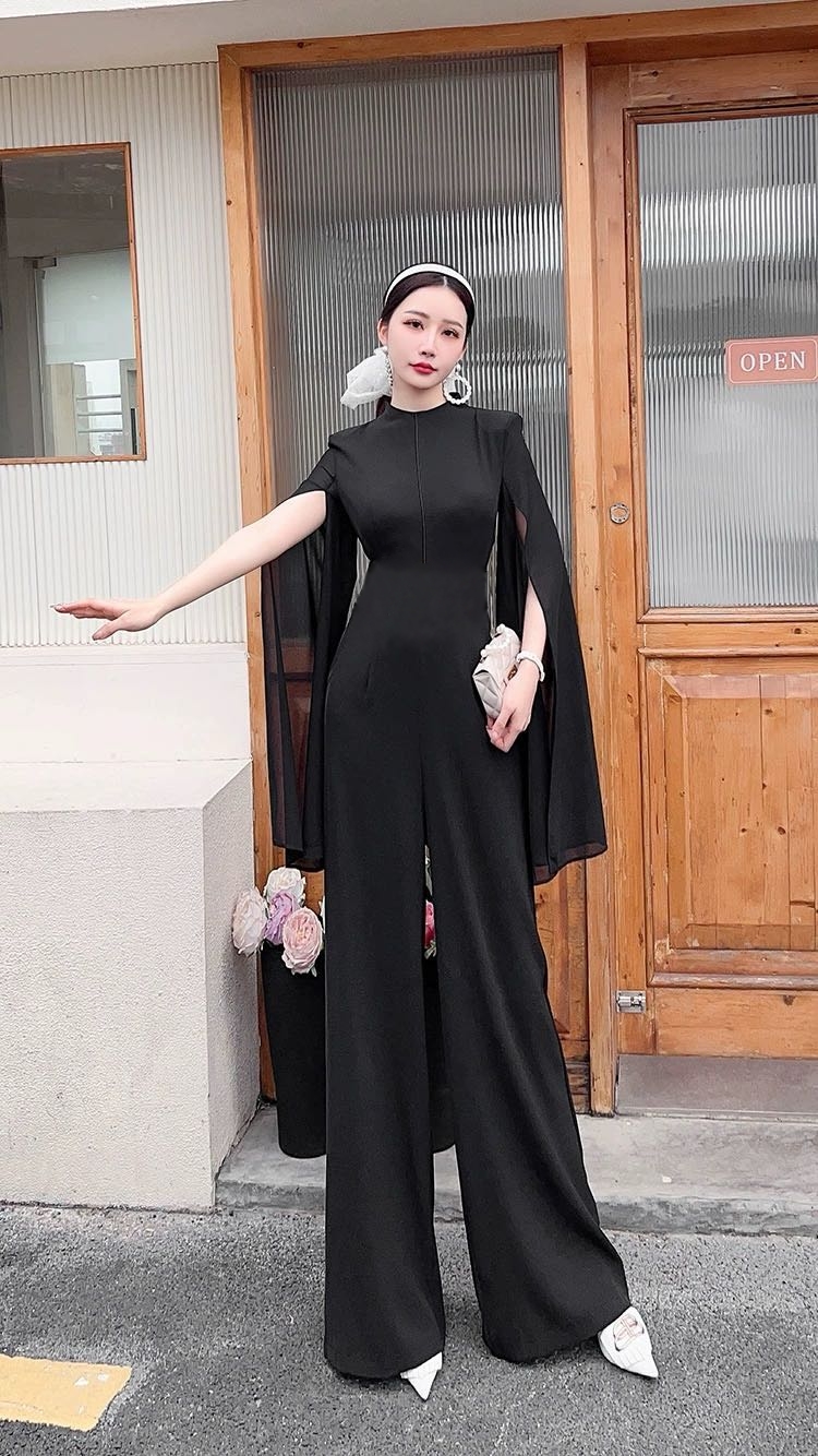Jumpsuit cổ lọ tay nữ hoàng sang trọng_thumbnail_8