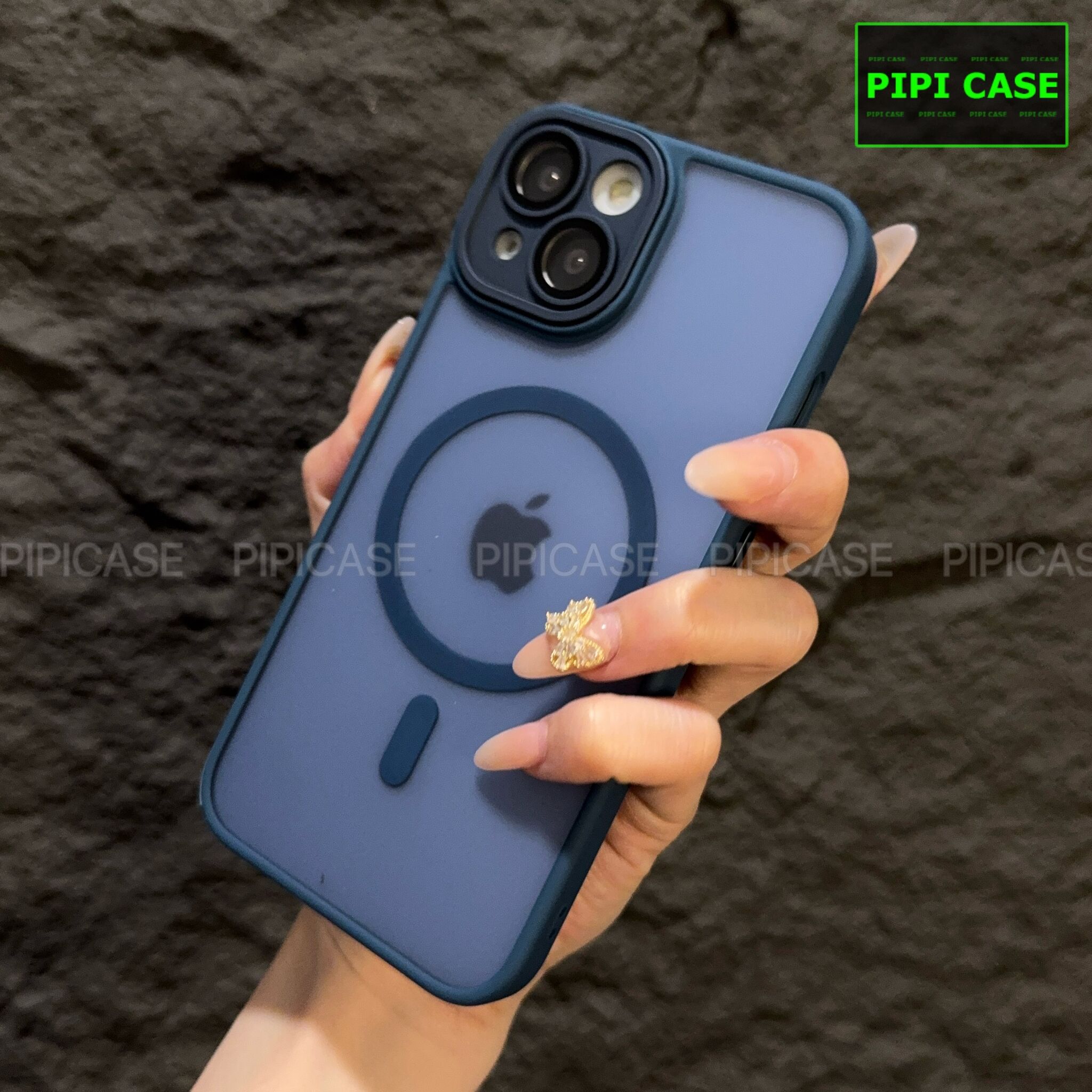 Ốp Lưng iPhone 13 - Kao - Xanh Dương