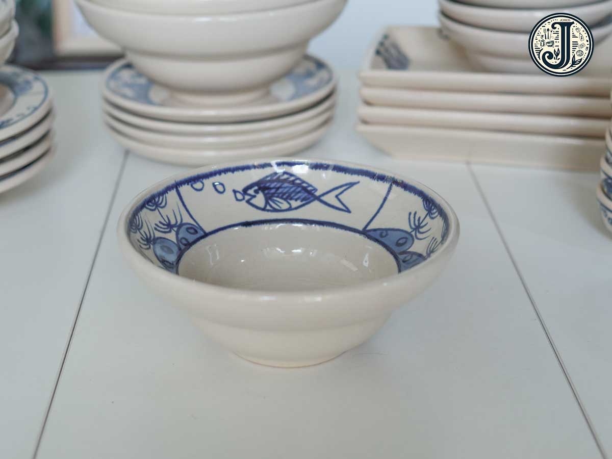 Chén chiết yêu 13cm gốm cao cấp lái thiêu Cá J000294_thumbnail_8