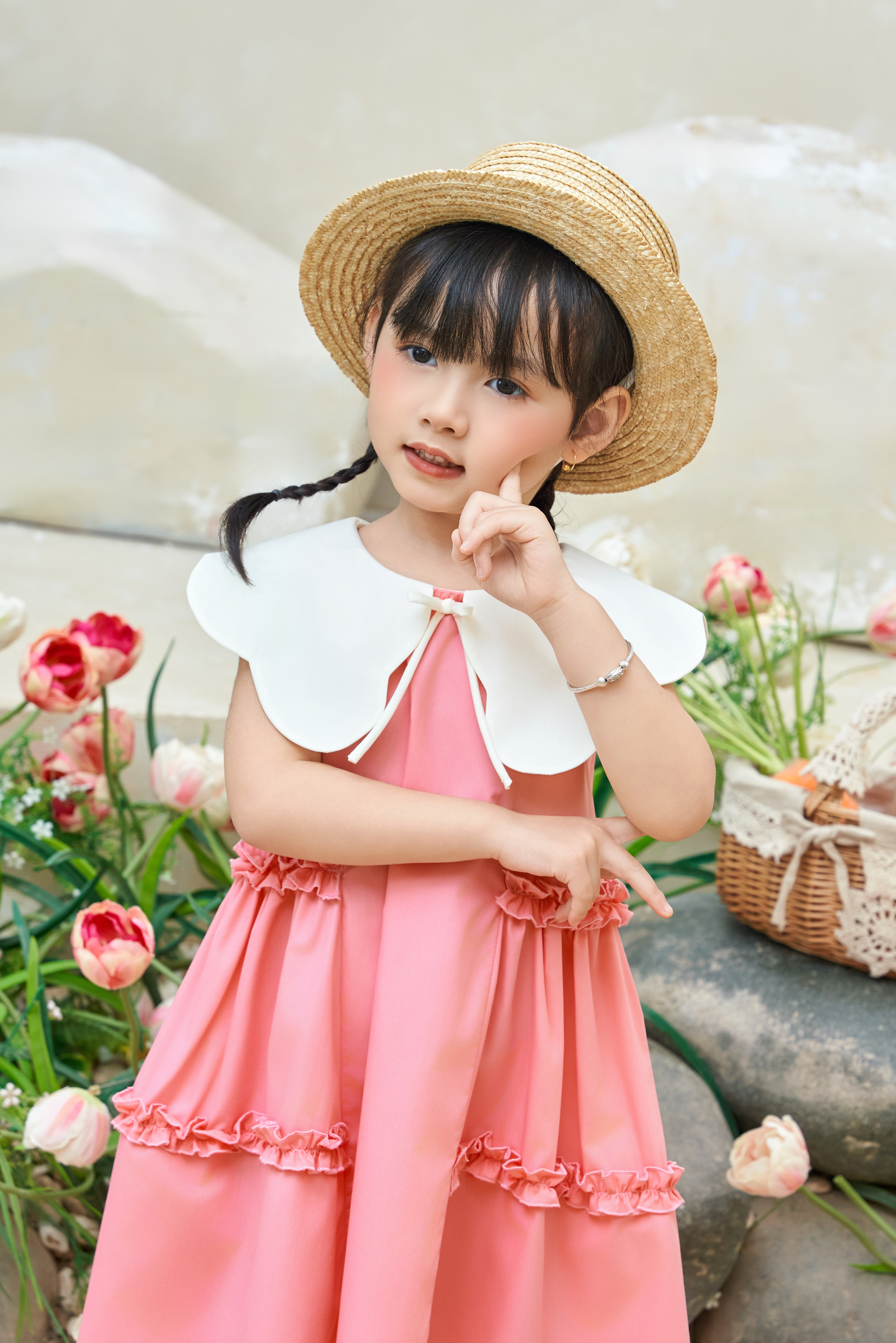 Váy thô phối cổ nhún bèo hông_thumbnail_1