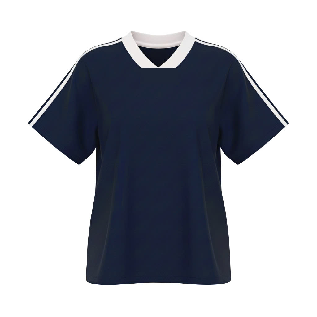 Áo baby tee thể thao Jersey phối cổ tim trơn Miucho thoáng mát tôn dáng_thumbnail_0