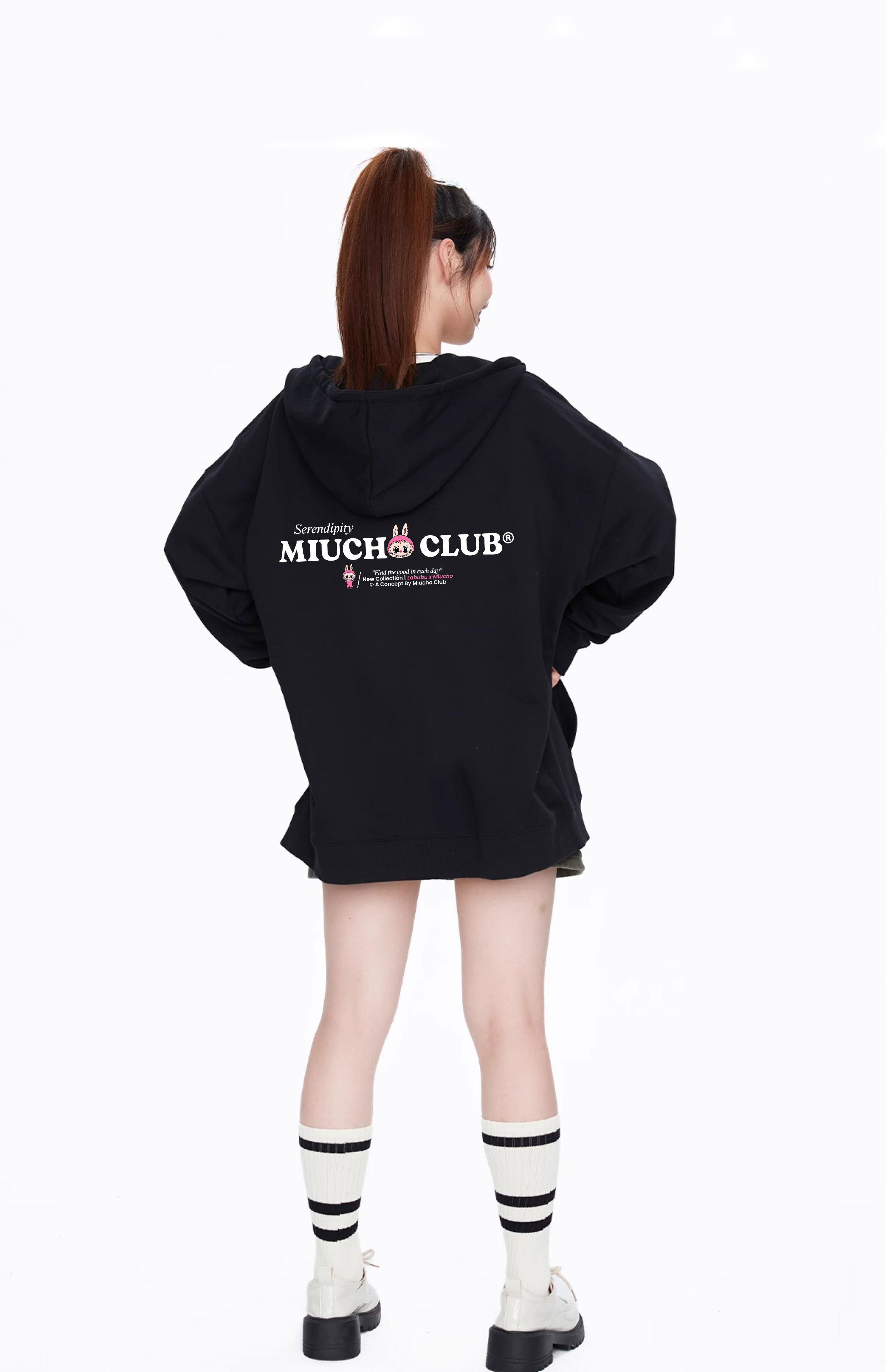 Áo hoodie zip labubu unisex local brand HZD1405 Miucho nỉ chân cua dày dặn in mix_thumbnail_6